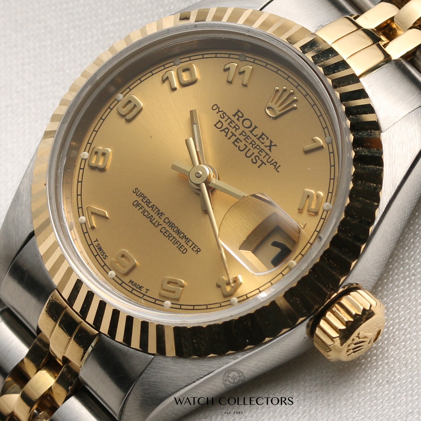 Rolex Lady DateJust 69173 Steel & Gold Second Hand Watch Collectors 4