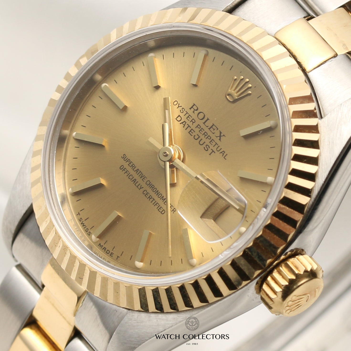 Rolex Lady DateJust 69173 Steel & Gold Second Hand Watch Collectors 4