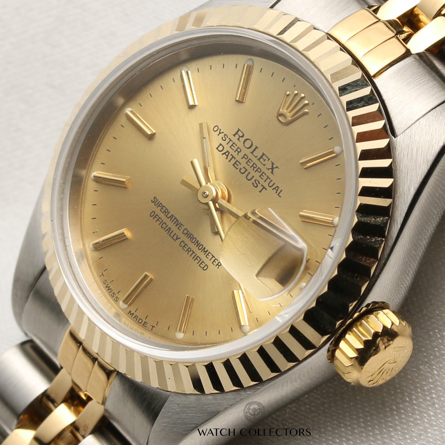 Rolex Lady DateJust 69173 Steel & Gold Second Hand Watch Collectors 4