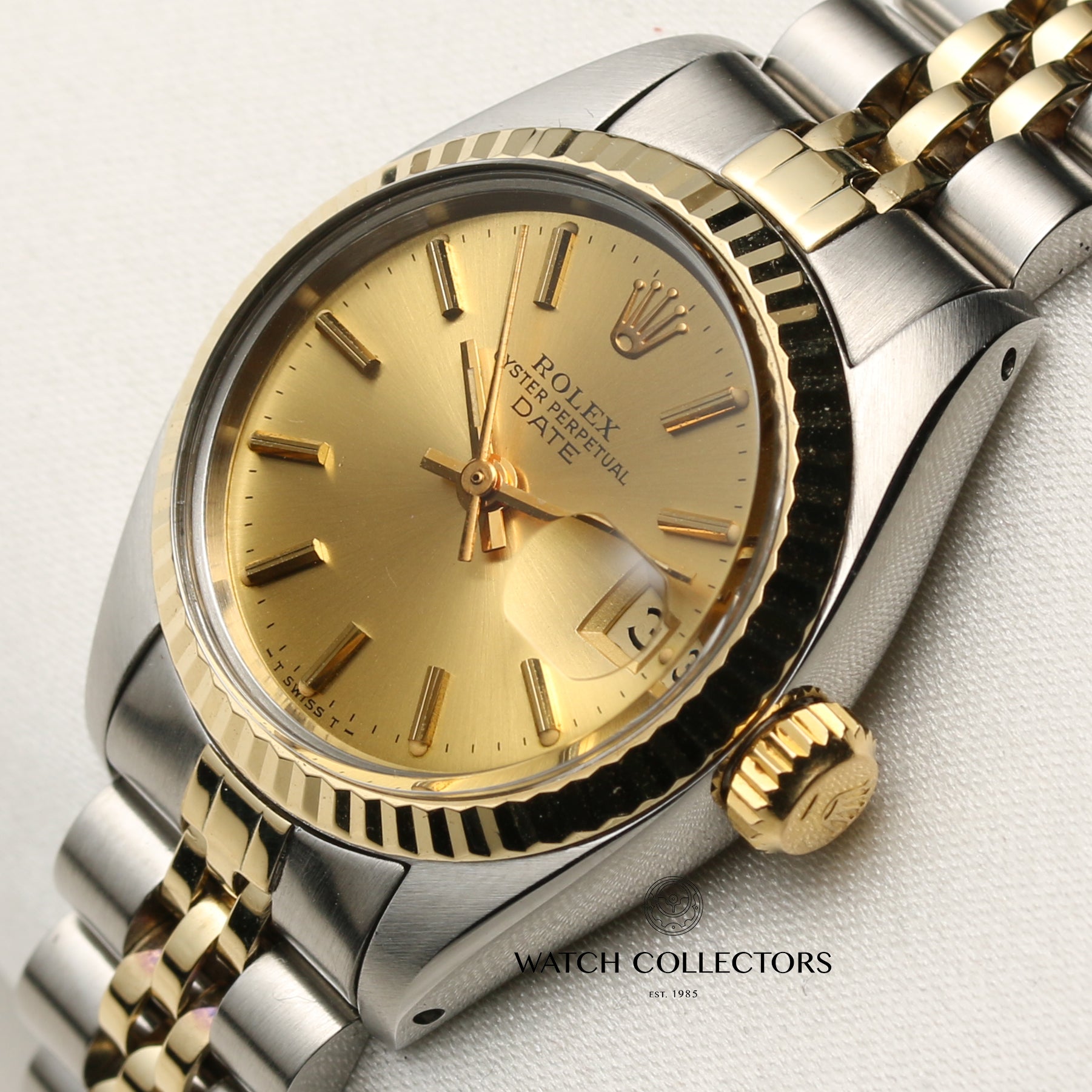 Rolex Lady DateJust 69173 Steel & Gold Second Hand Watch Collectors 4