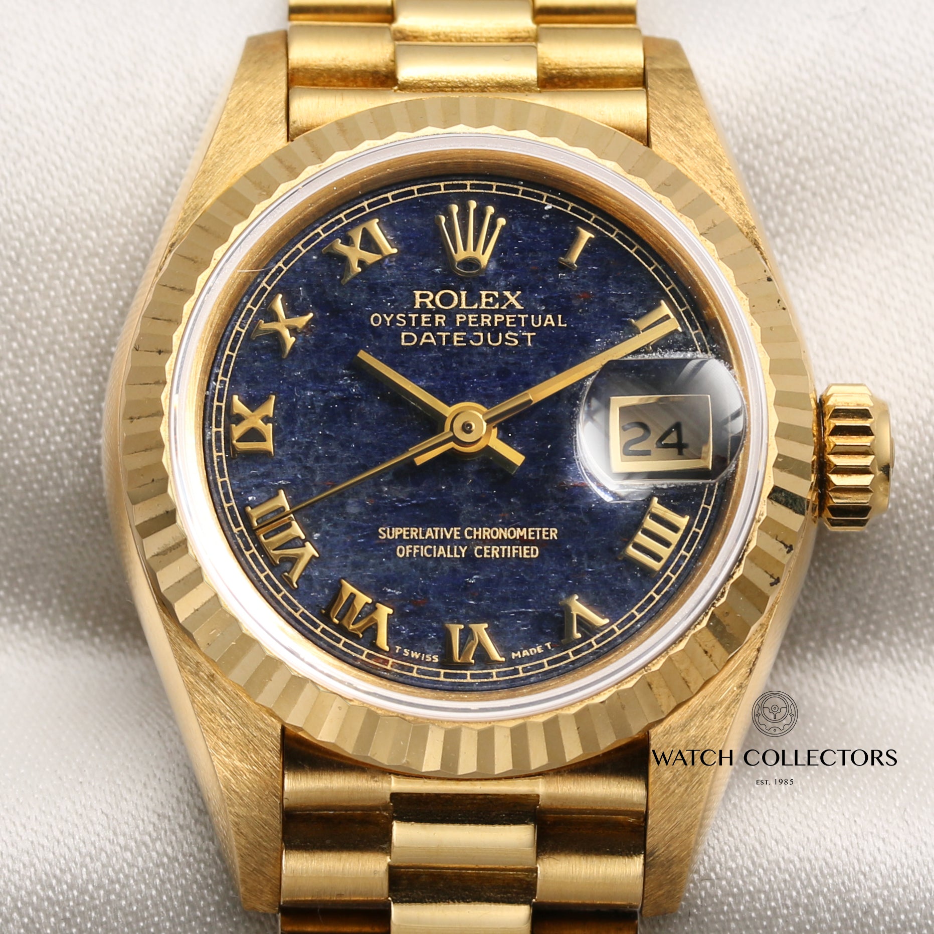 Rolex Lady DateJust 69178 18K Yellow Gold Aventurite Dial Second Hand Watch Collectors 2