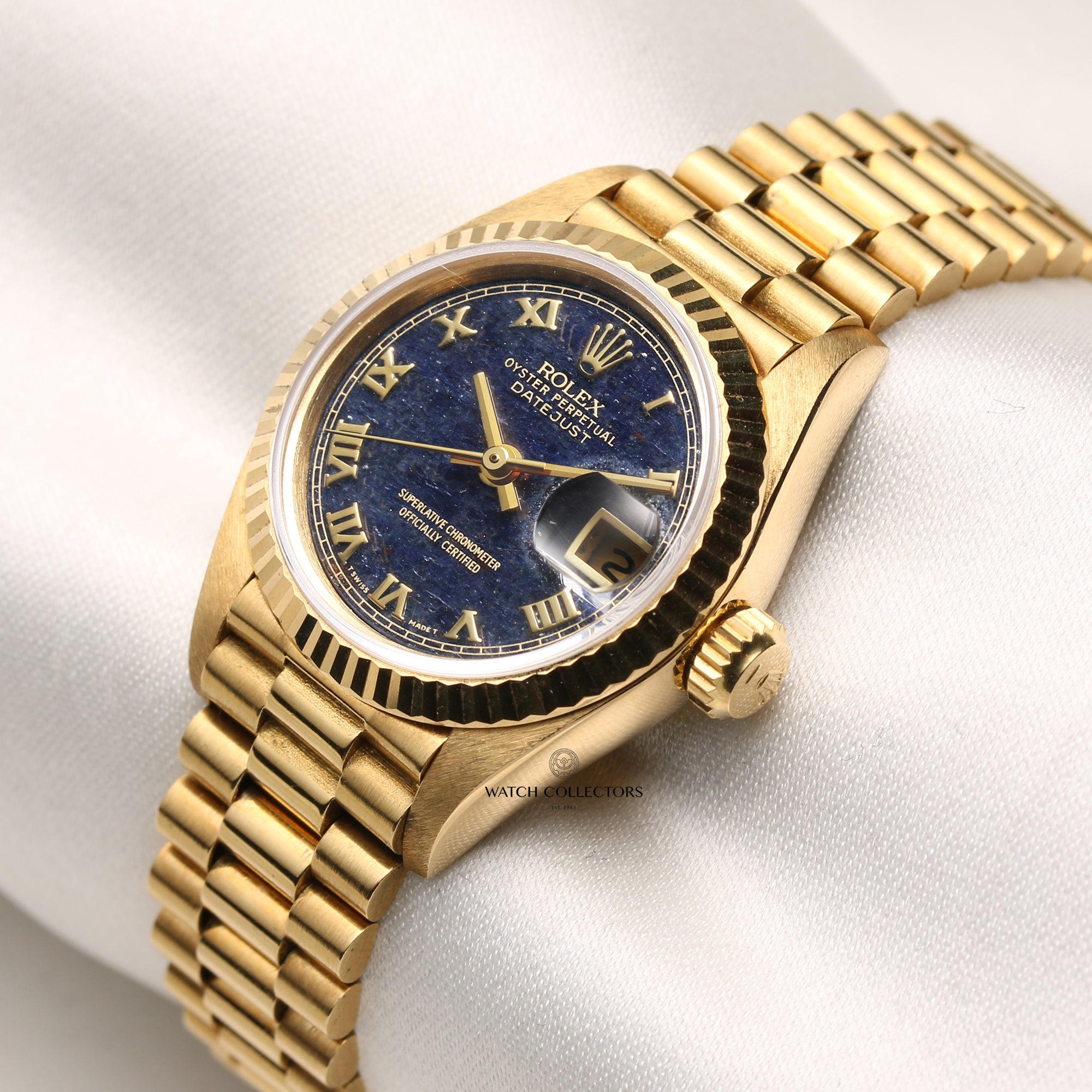 Rolex Lady DateJust 69178 18K Yellow Gold Aventurite Dial Second Hand Watch Collectors 3