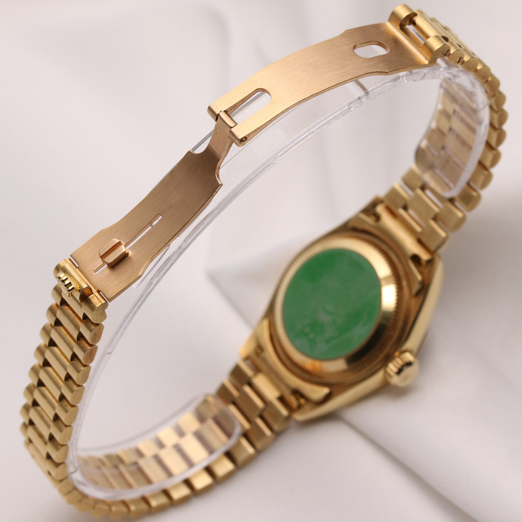 Rolex Lady DateJust 69178 18K Yellow Gold Black Diamond Dial Second Hand Watch Collectors 5