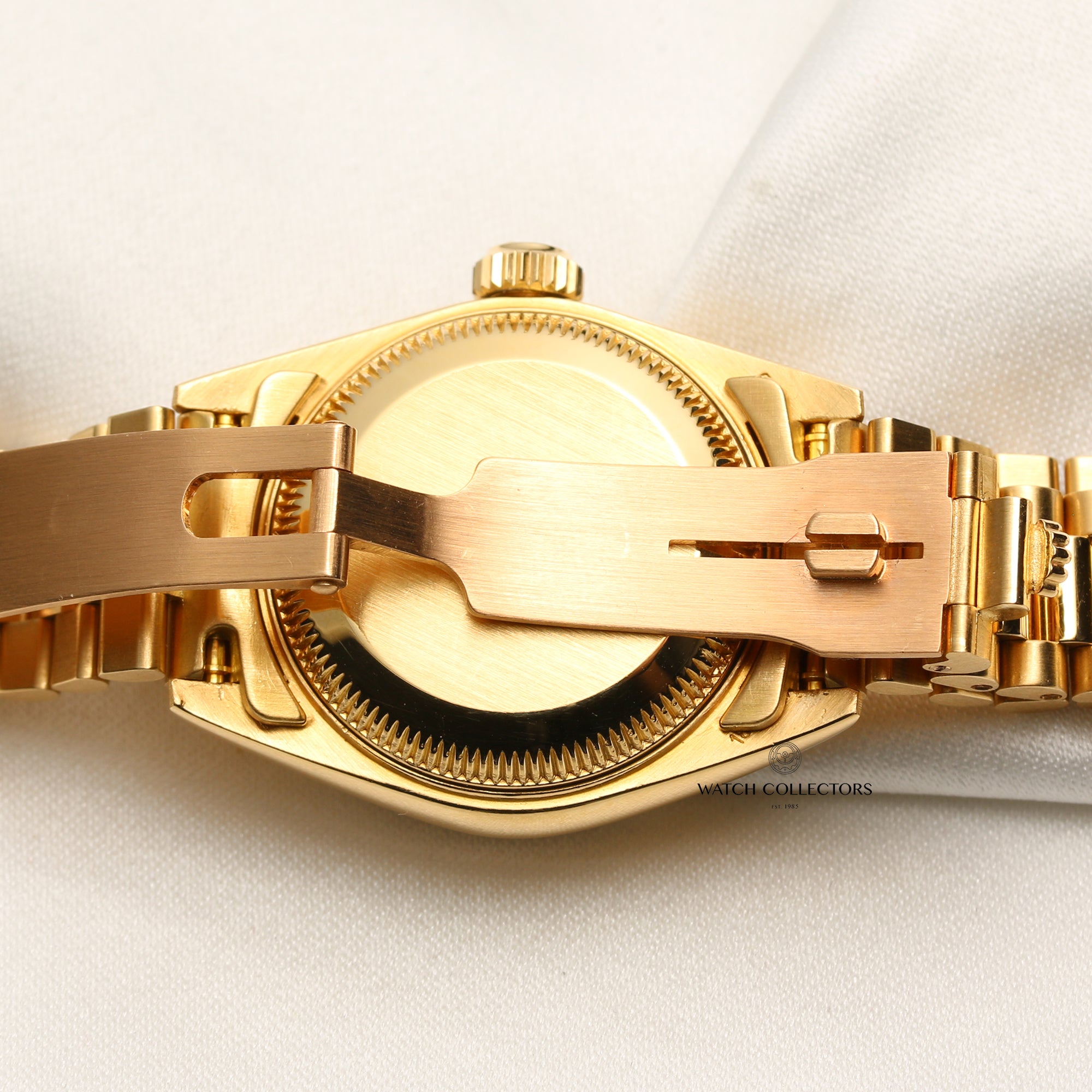 Rolex Lady DateJust 69178 18K Yellow Gold Black Diamond Dial Second Hand Watch Collectors 5