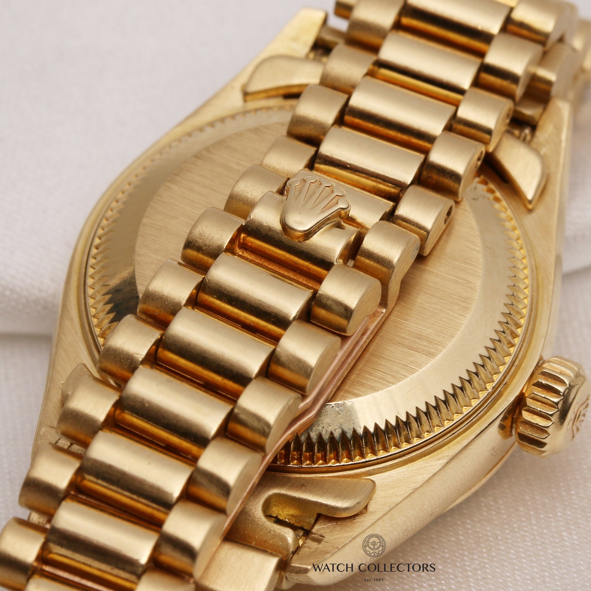 Rolex Lady DateJust 69178 18K Yellow Gold Black Diamond Dial Second Hand Watch Collectors 6