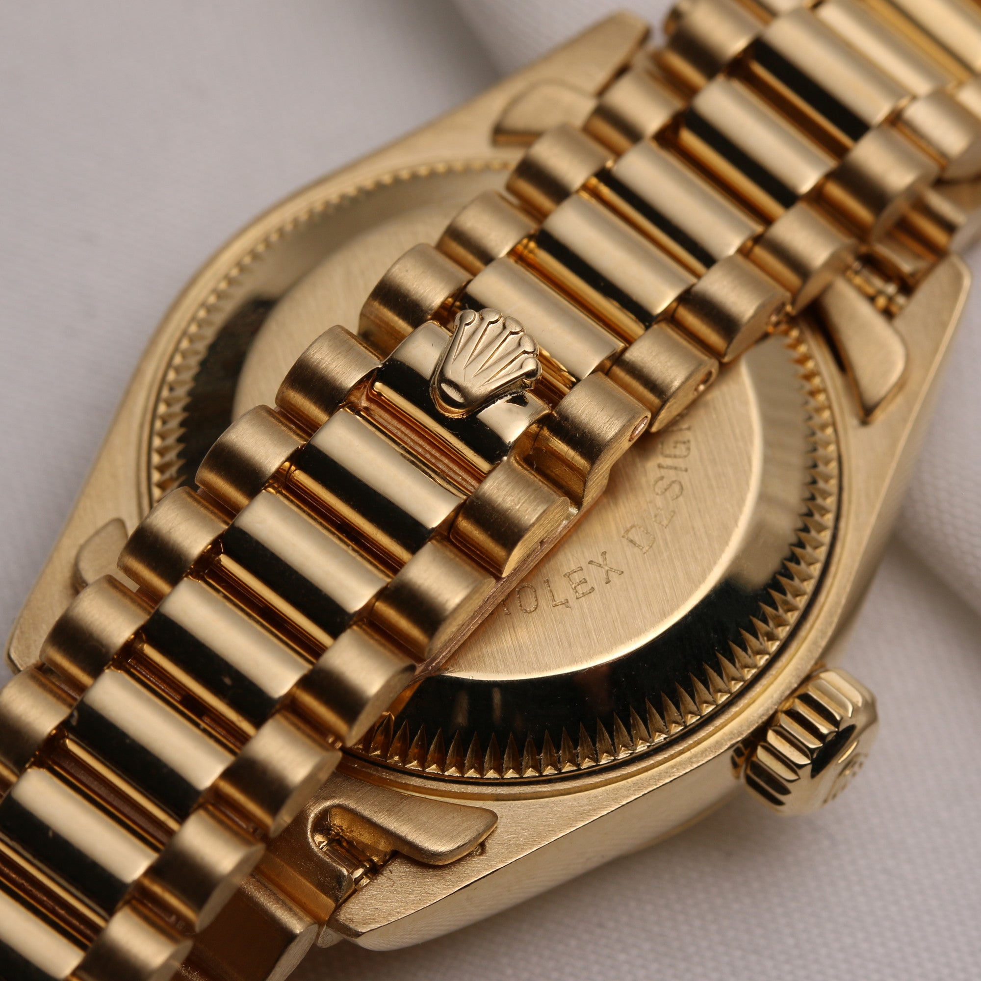 Rolex Lady DateJust 69178 18K Yellow Gold Champagne Diamond Dial Second Hand Watch Collectors 6