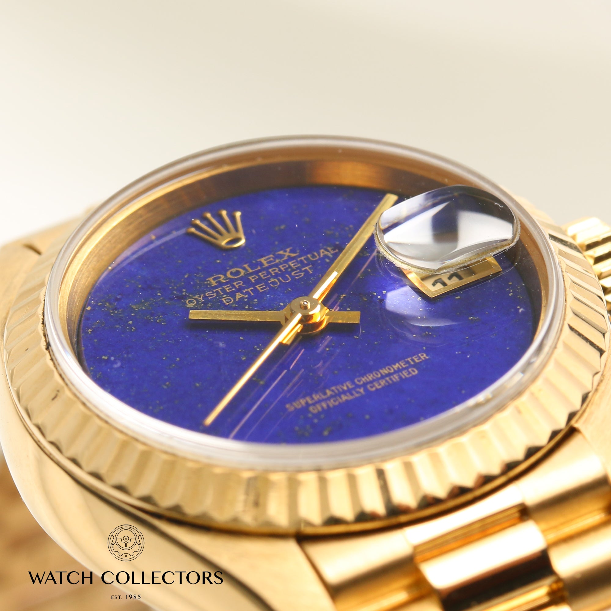 Rolex Lady DateJust 69178 18K Yellow Gold Lapis Lazuli Second Hand Watch Collectors 5