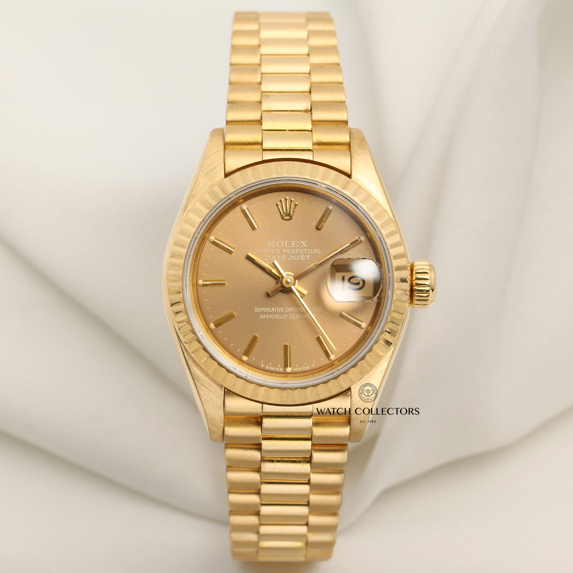 Rolex Lady DateJust 69178 18K Yellow Gold Second Hand Watch Collectors 1