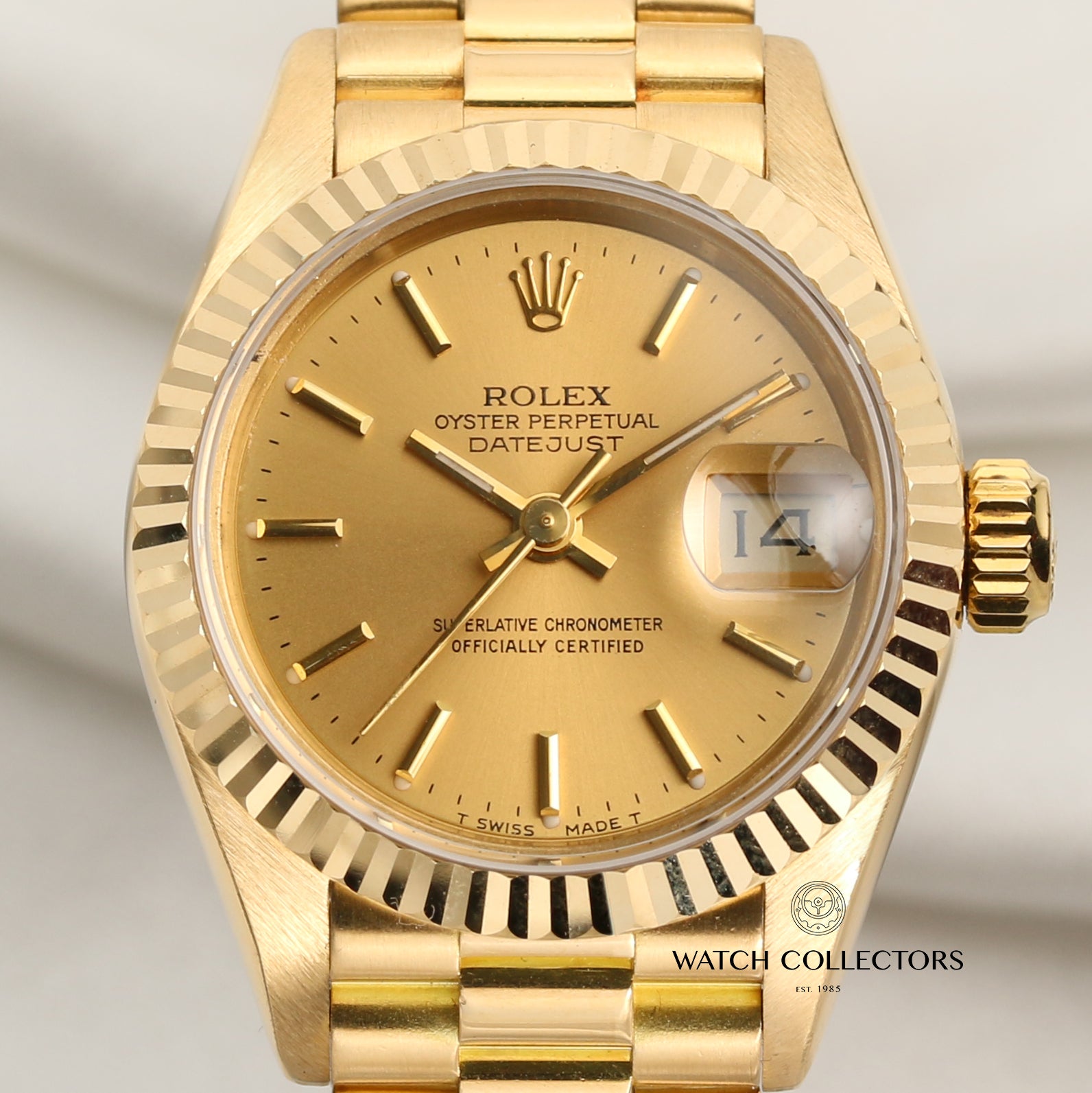 Rolex Lady DateJust 69178 18K Yellow Gold Second Hand Watch Collectors 2