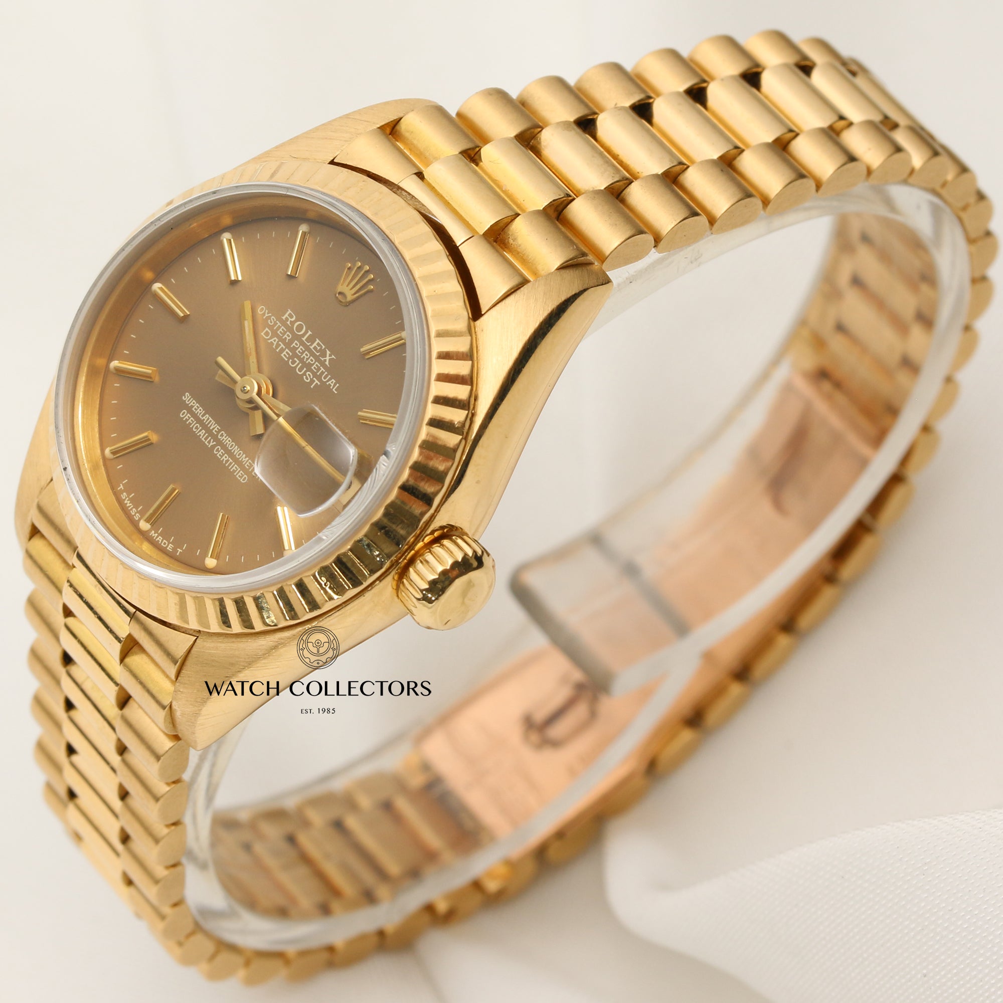 Rolex Lady DateJust 69178 18K Yellow Gold Second Hand Watch Collectors 3