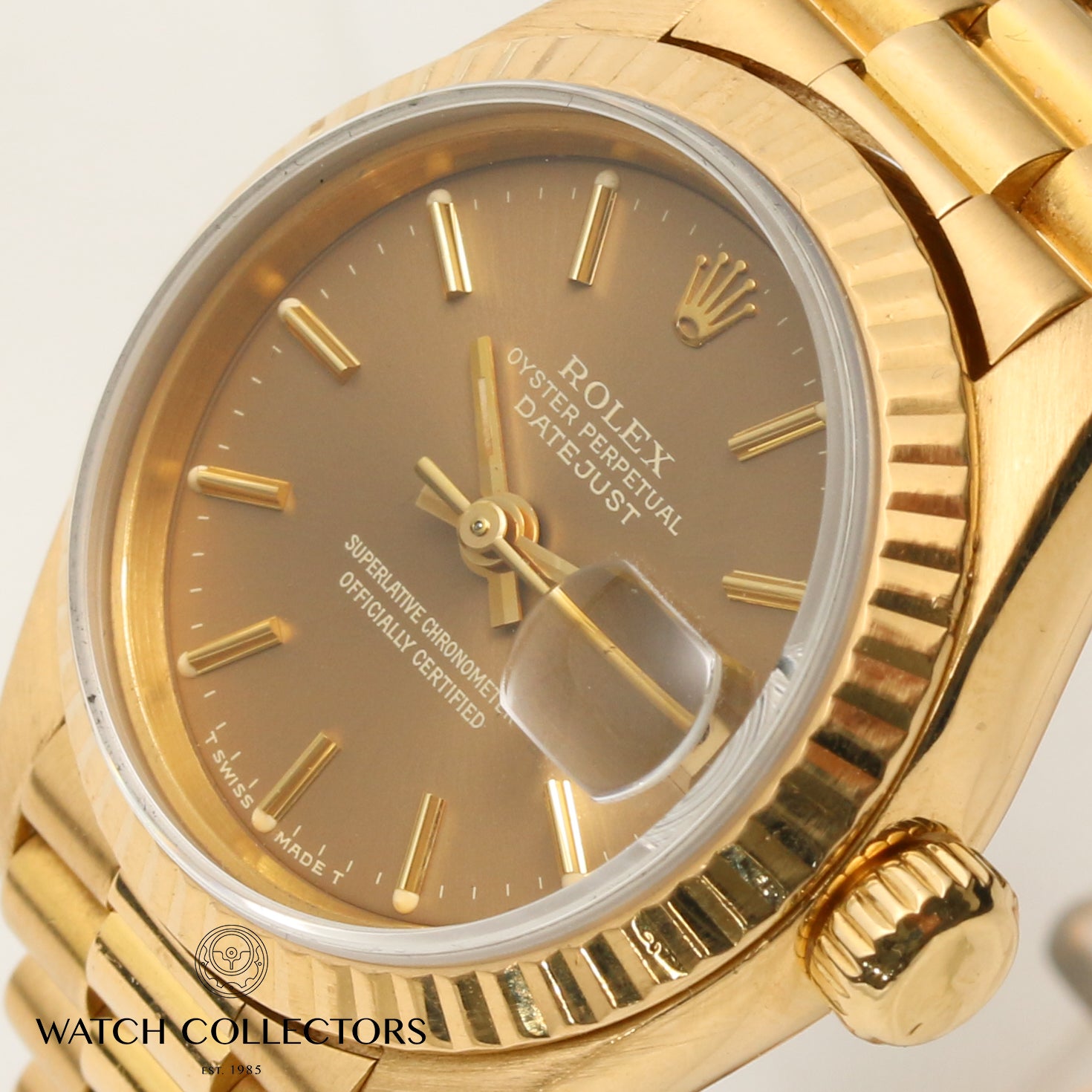 Rolex Lady DateJust 69178 18K Yellow Gold Second Hand Watch Collectors 4