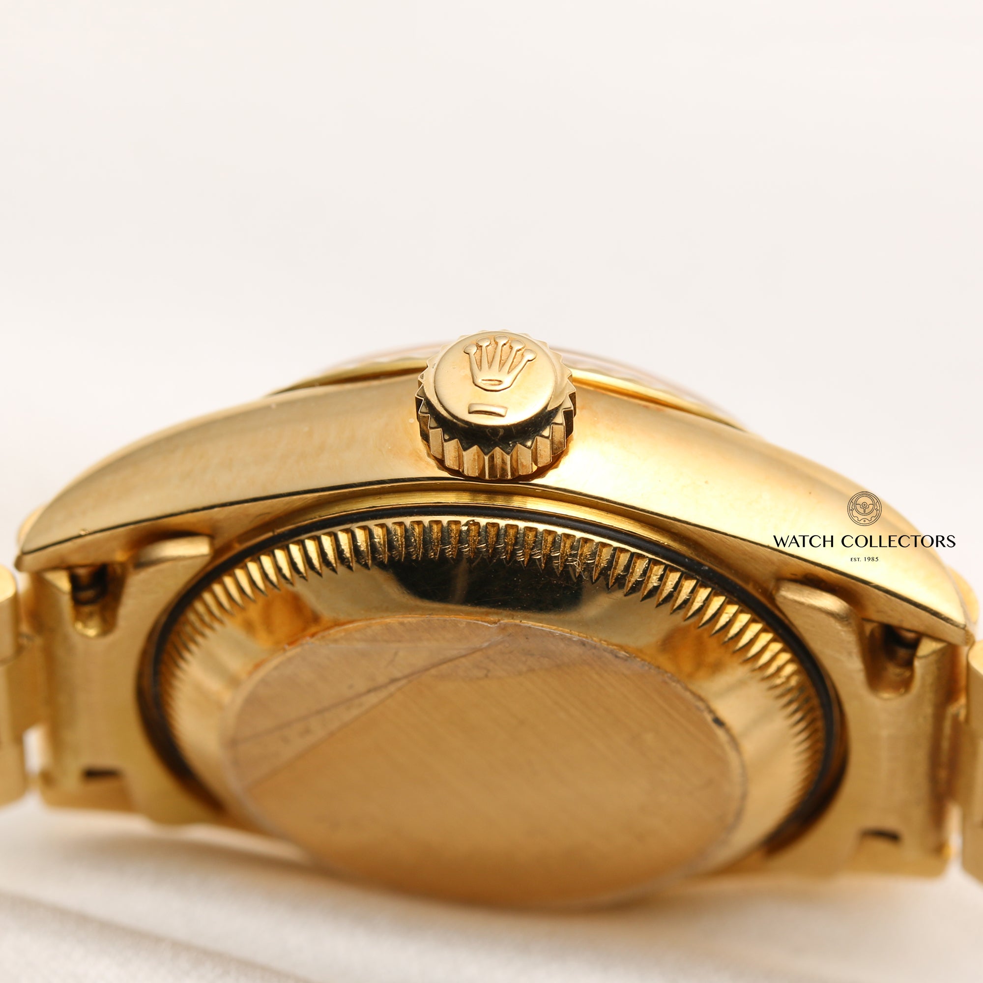 Rolex Lady DateJust 69178 Champagne Diamond Dial 18K Yellow Gold Second Hand Watch Collectors 6