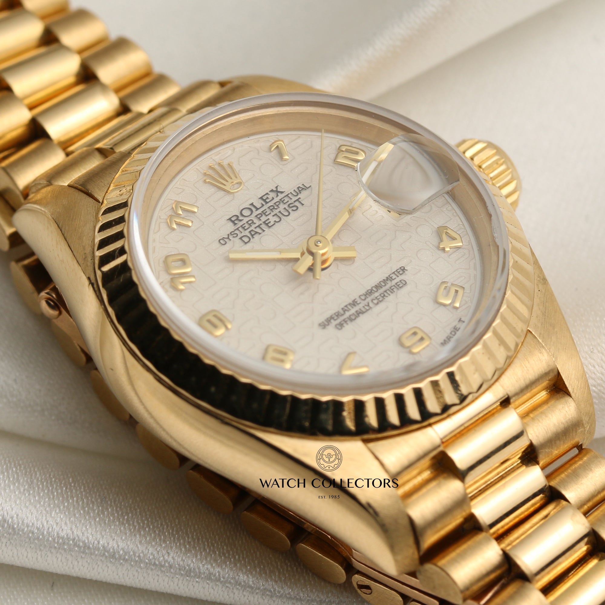 Rolex Lady DateJust 69178 Jubilee Dial 18K Yellow Gold Second Hand Watch Collectors 4