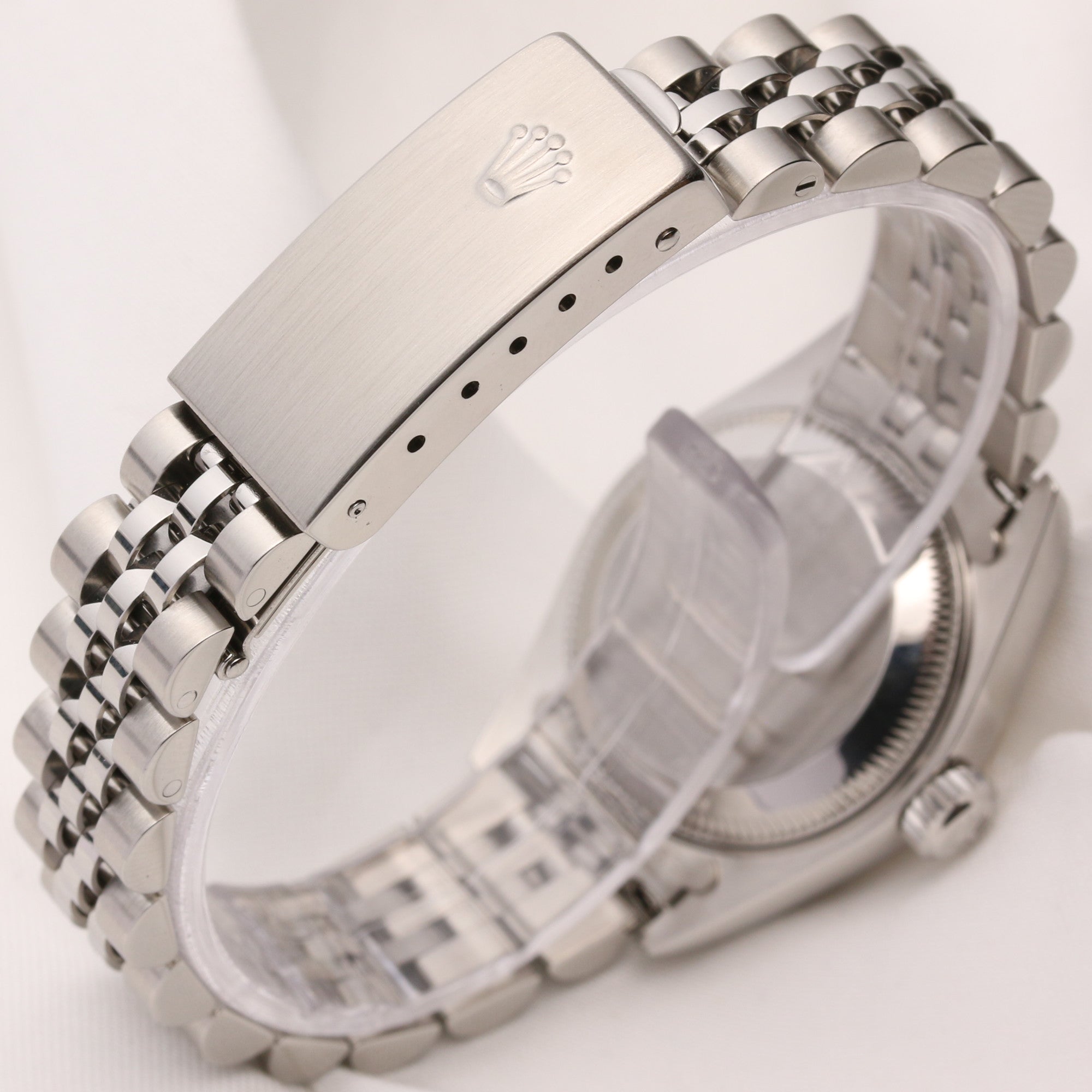 Rolex Lady DateJust 79174 Stainless Steel Black Mother of Pearl Second Hand Watch Collectors 5