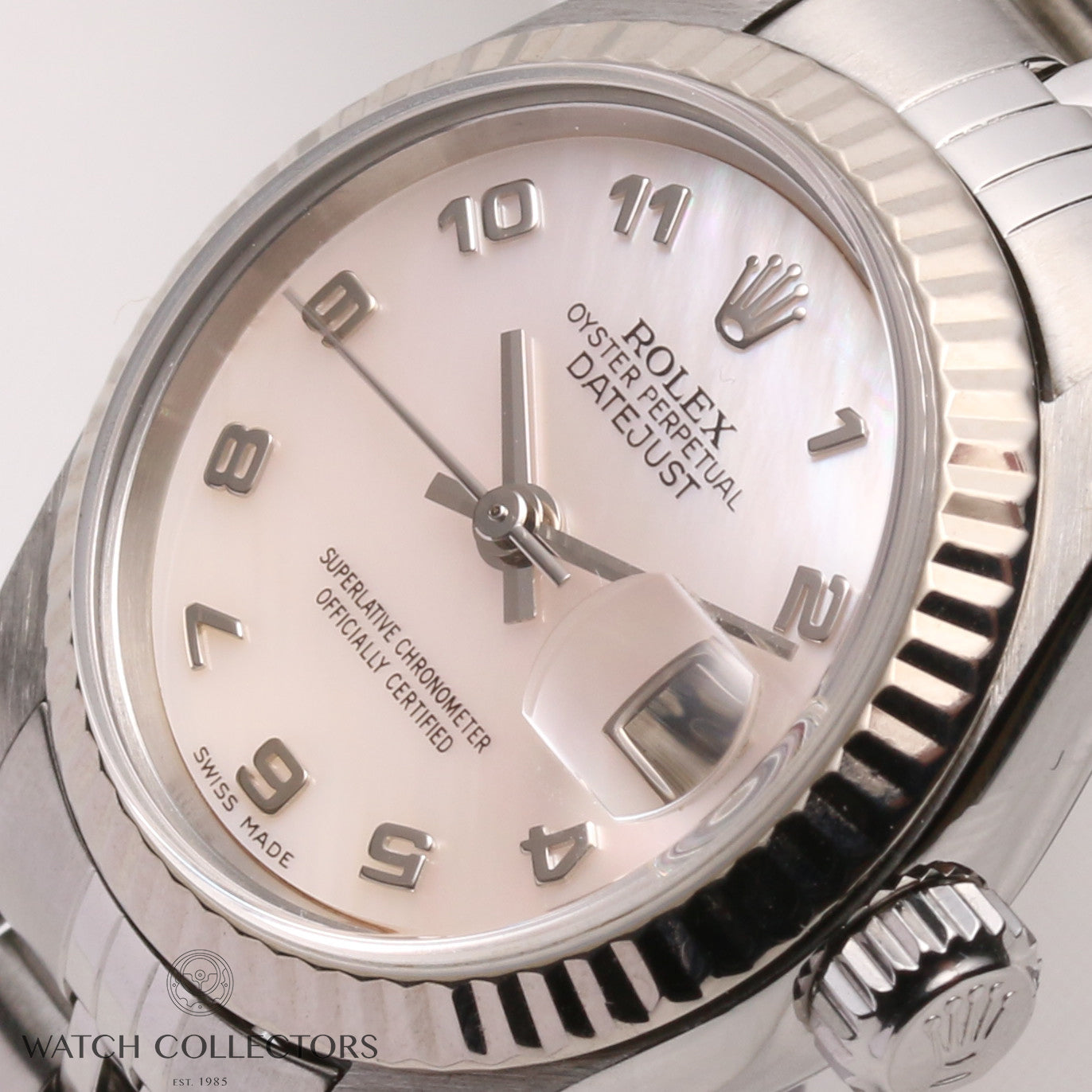 Rolex-Lady-DateJust-79174-Stainless-Steel-Mother-of-Pearl-Arabic-Numeral-Dial-Second-Hand-Watch-Collectors-4
