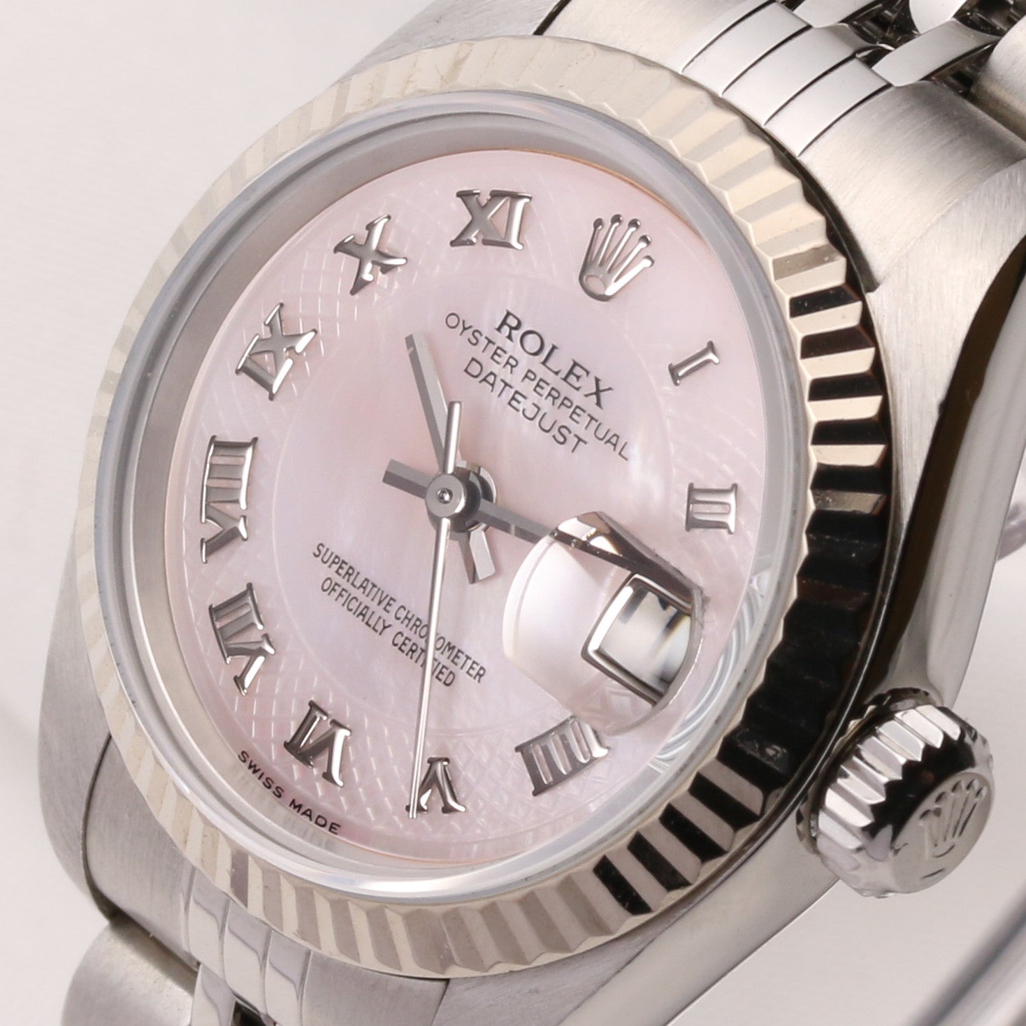 Rolex Lady DateJust 79174 Stainless Steel Mother of Pearl Second Hand Watch Collectors 4