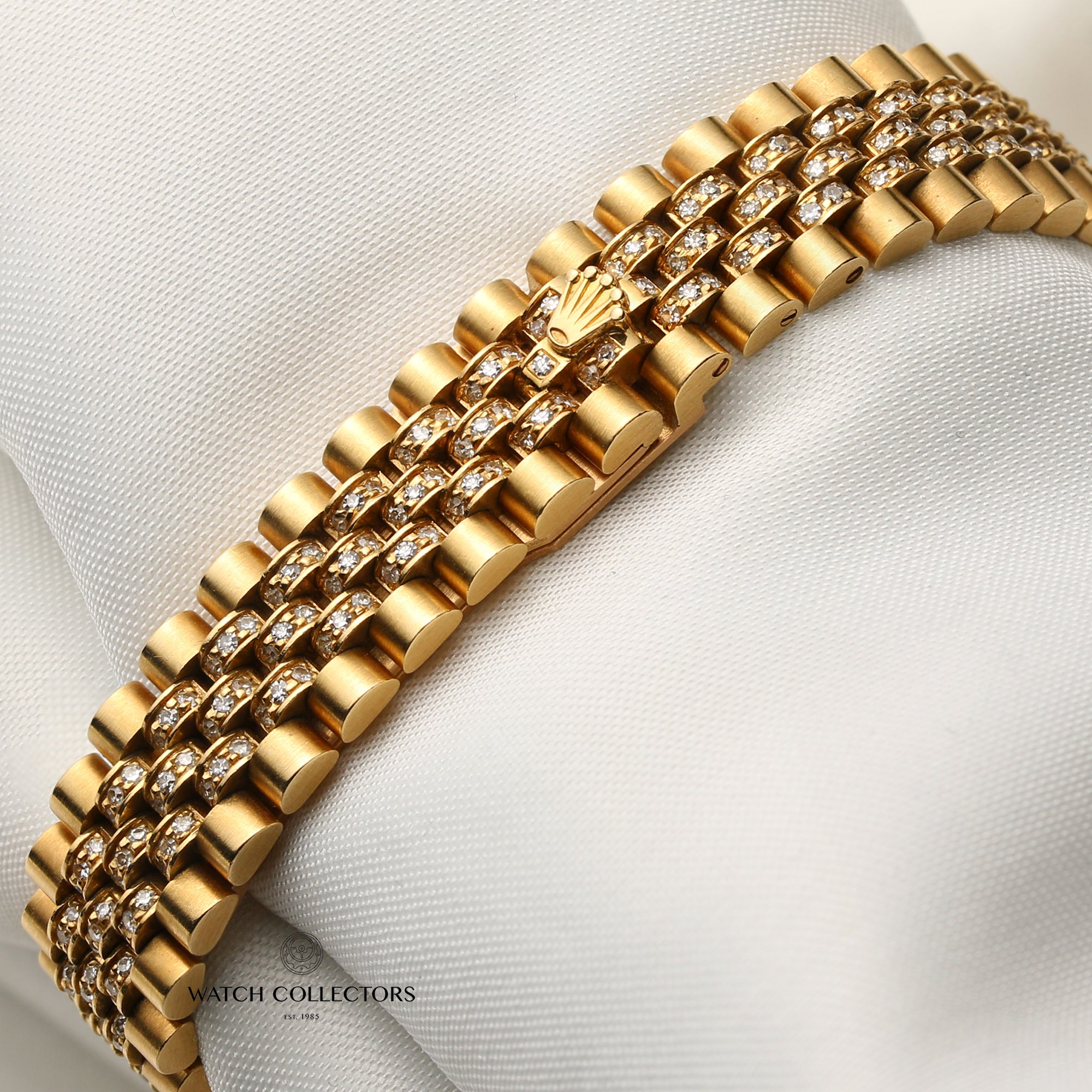 Rolex Lady DateJust Diamond 18K Yellow Gold Second Hand Watch Collectors 8