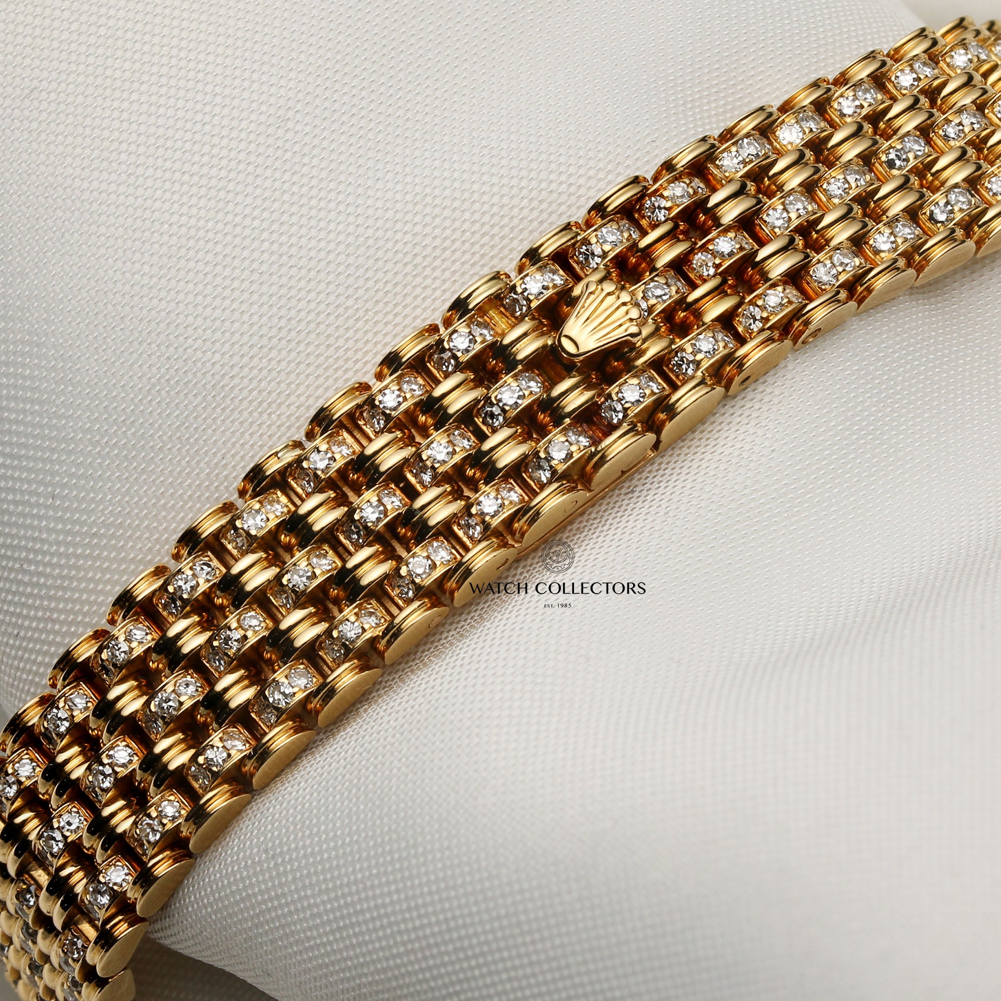 Rolex Lady DateJust Diamond & Ruby 18K Yellow Gold Second Hand Watch Collectors 8