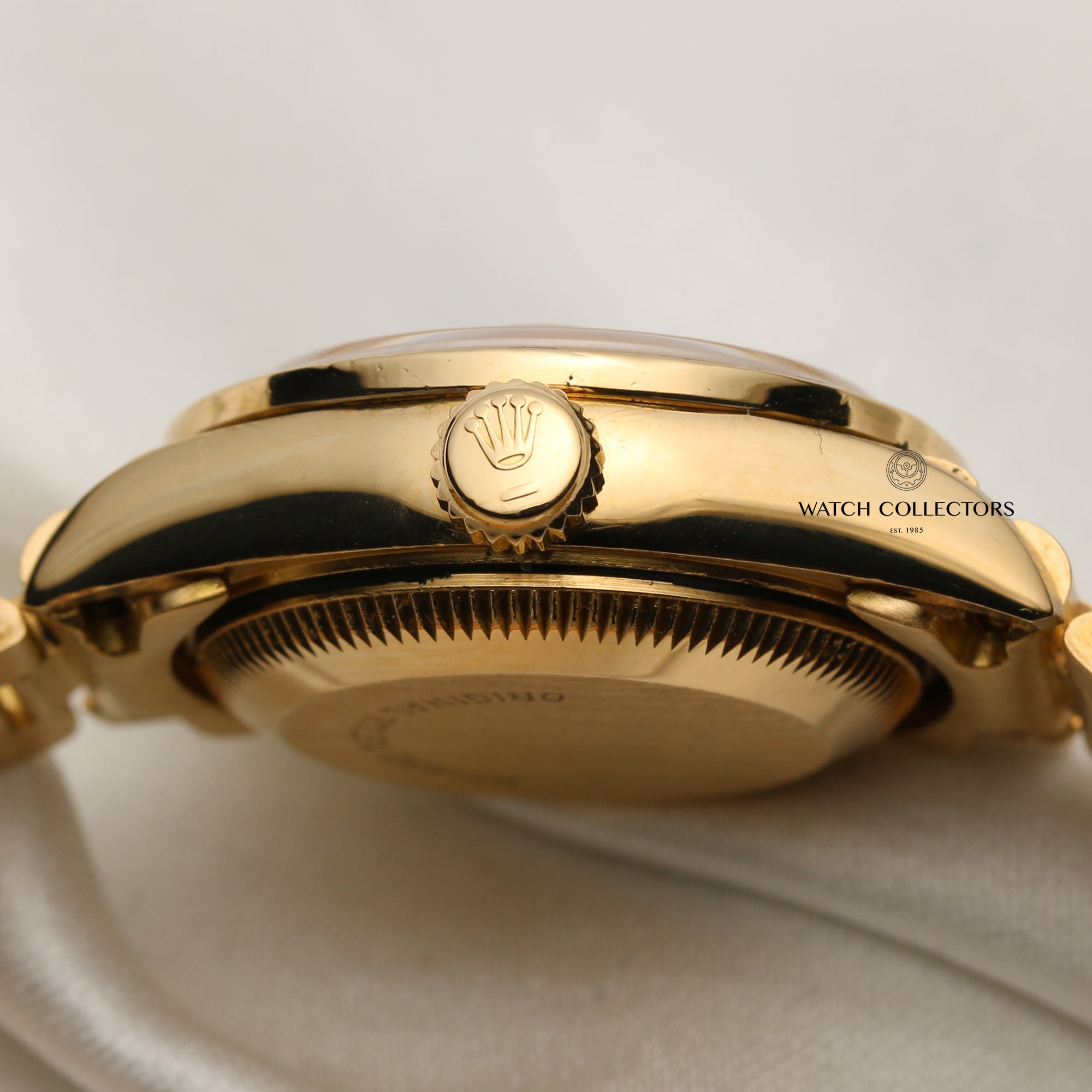 Rolex Lady DateJust Diamond & Ruby Champagne 18K Yellow Gold Second Hand Watch Collectors 6