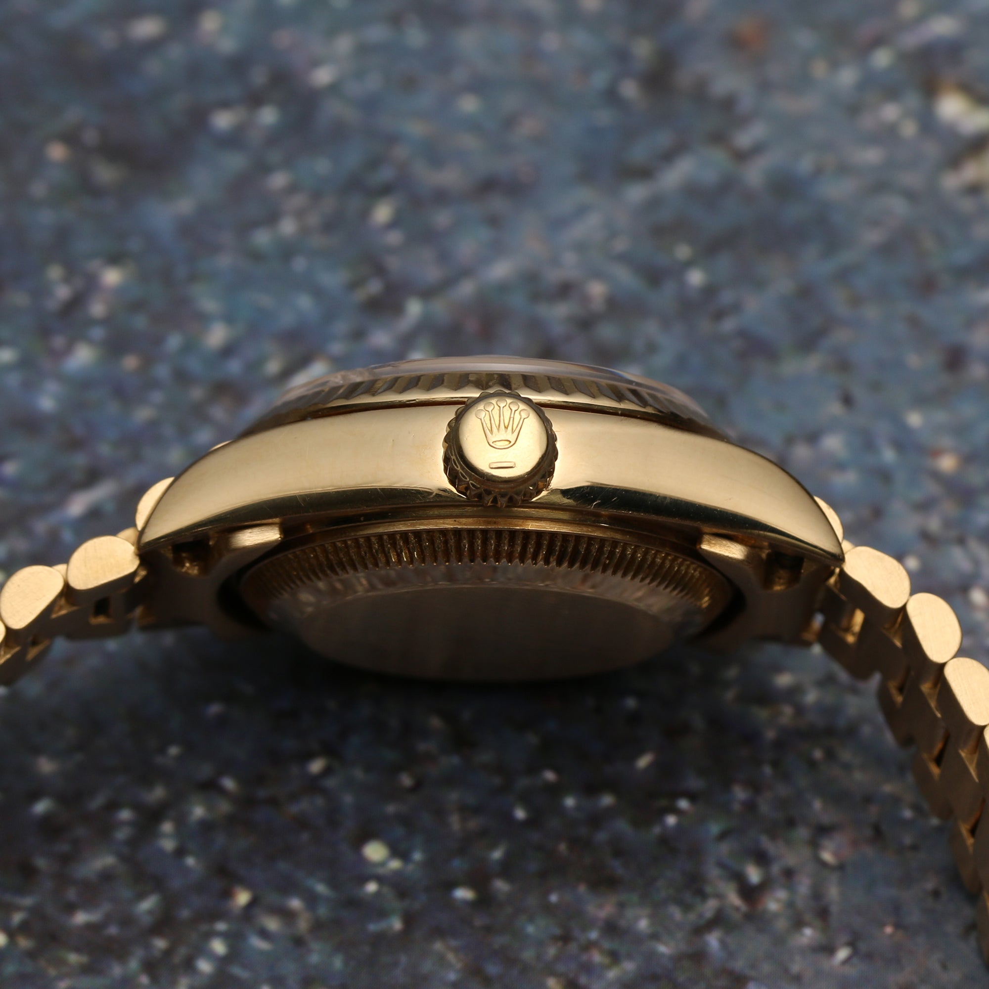 Rolex Lady DateJust Lapis Lazuli Dial 18K Yellow Gold Second Hand Watch Collectors 5