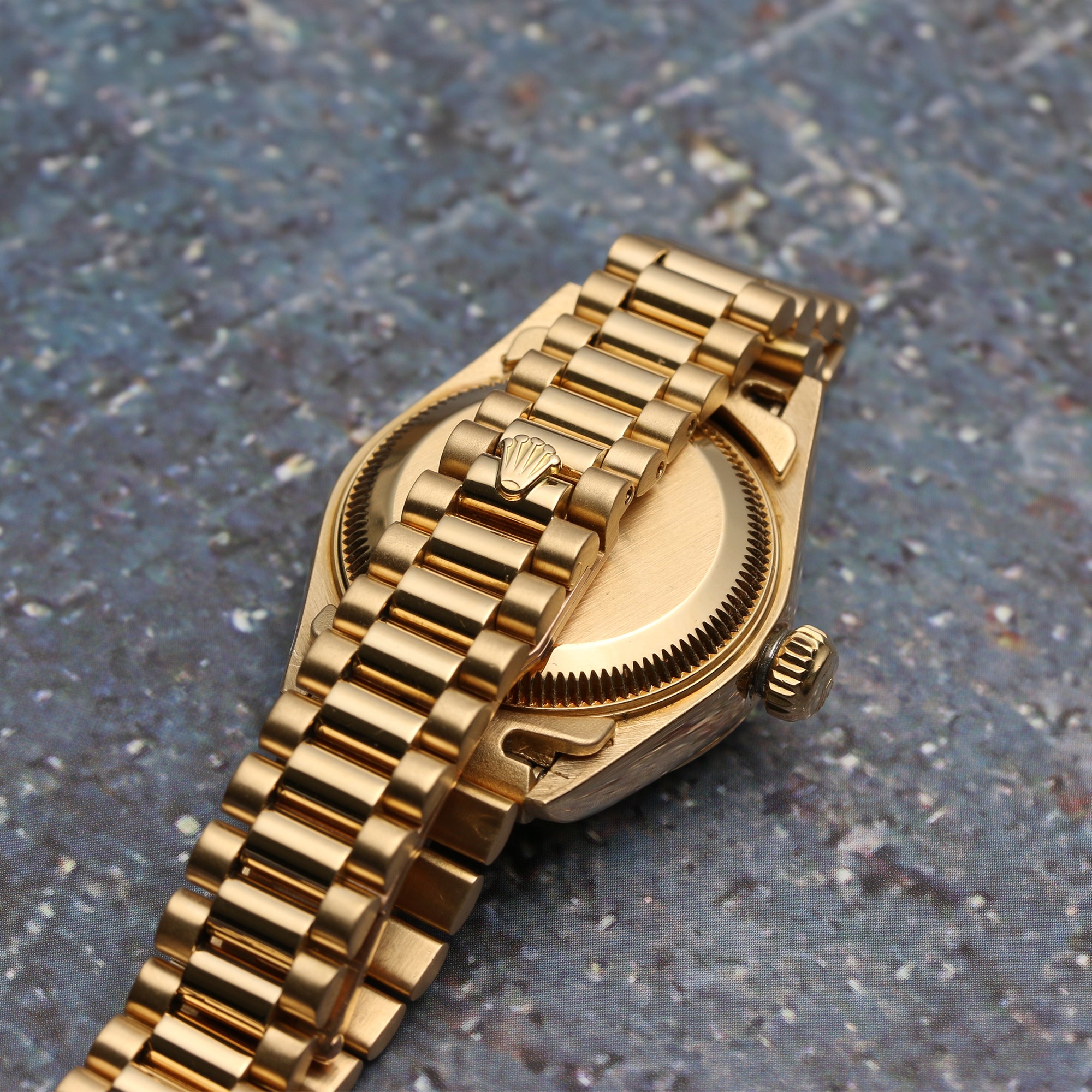 Rolex Lady DateJust Lapis Lazuli Dial 18K Yellow Gold Second Hand Watch Collectors 7