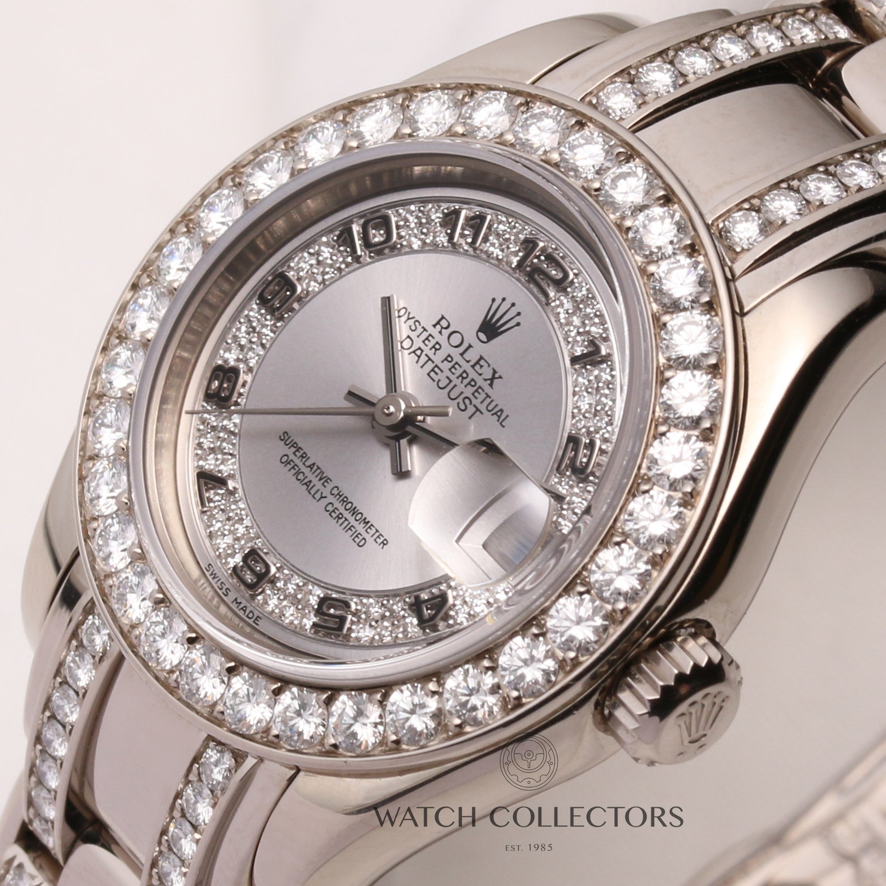 Rolex-Lady-DateJust-PearlMaster-80299-18K-White-Gold-Arabic-Numeral-Double-Row-Diamond-String-Dial-Second-Hand-Watch-Collectors-4