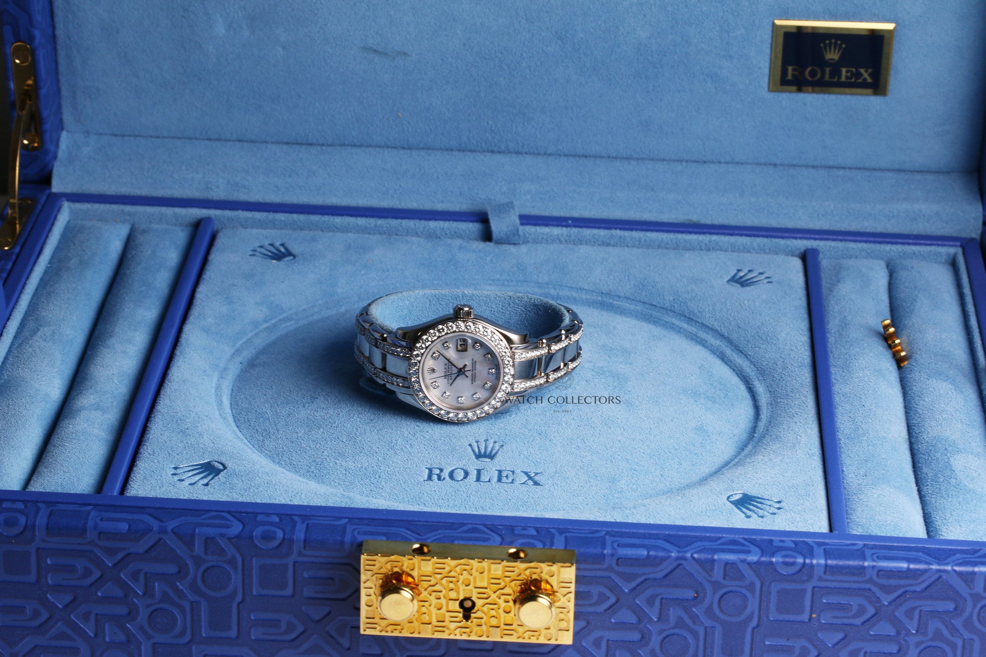 Rolex-Lady-DateJust-PearlMaster-80299-18K-White-Gold-Second-Hand-Watch-Collectors-9