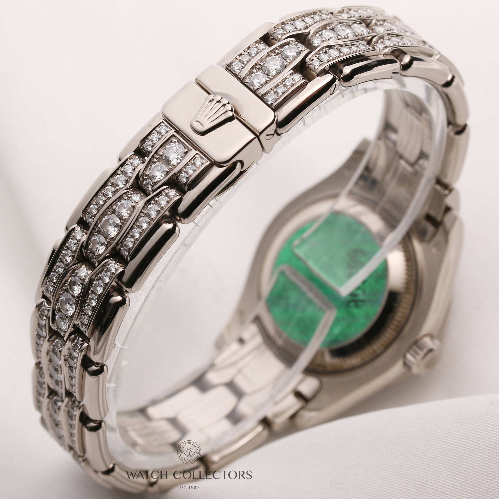 Rolex-Lady-DateJust-PearlMaster-80299-18k-white-gold-MOP-Dial-Second-Hand-Watch-Collectors-5