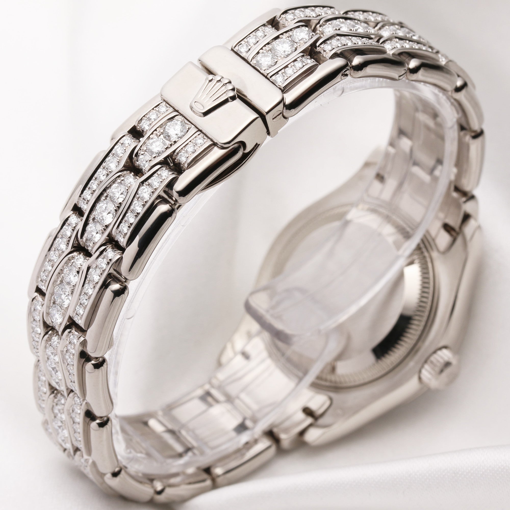Rolex Lady DateJust PearlMaster 80299 18k white gold MOP Diamond Dial Second Hand Watch Collectors 1 (5)