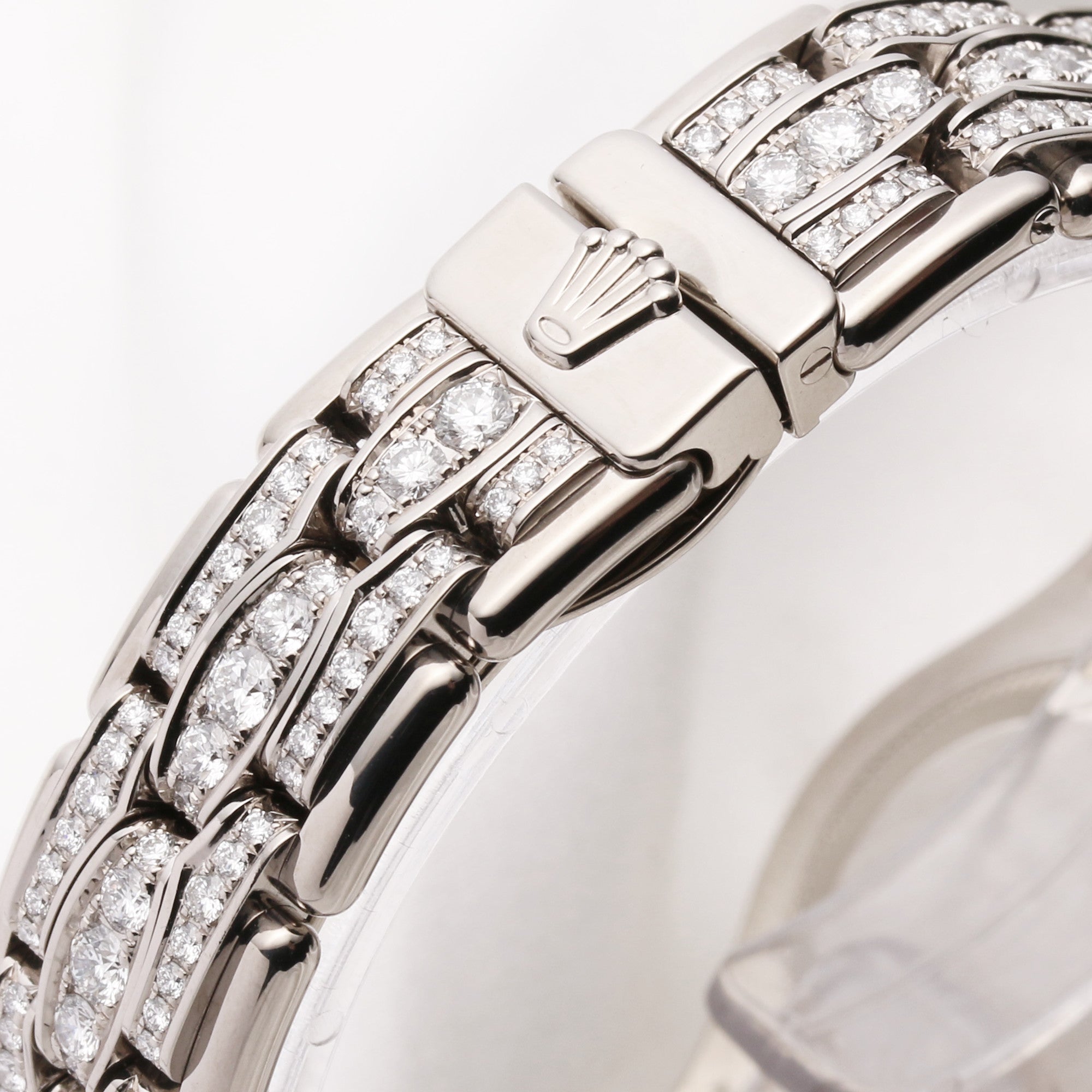 Rolex Lady DateJust PearlMaster 80299 18k white gold MOP Diamond Dial Second Hand Watch Collectors 1 (6)