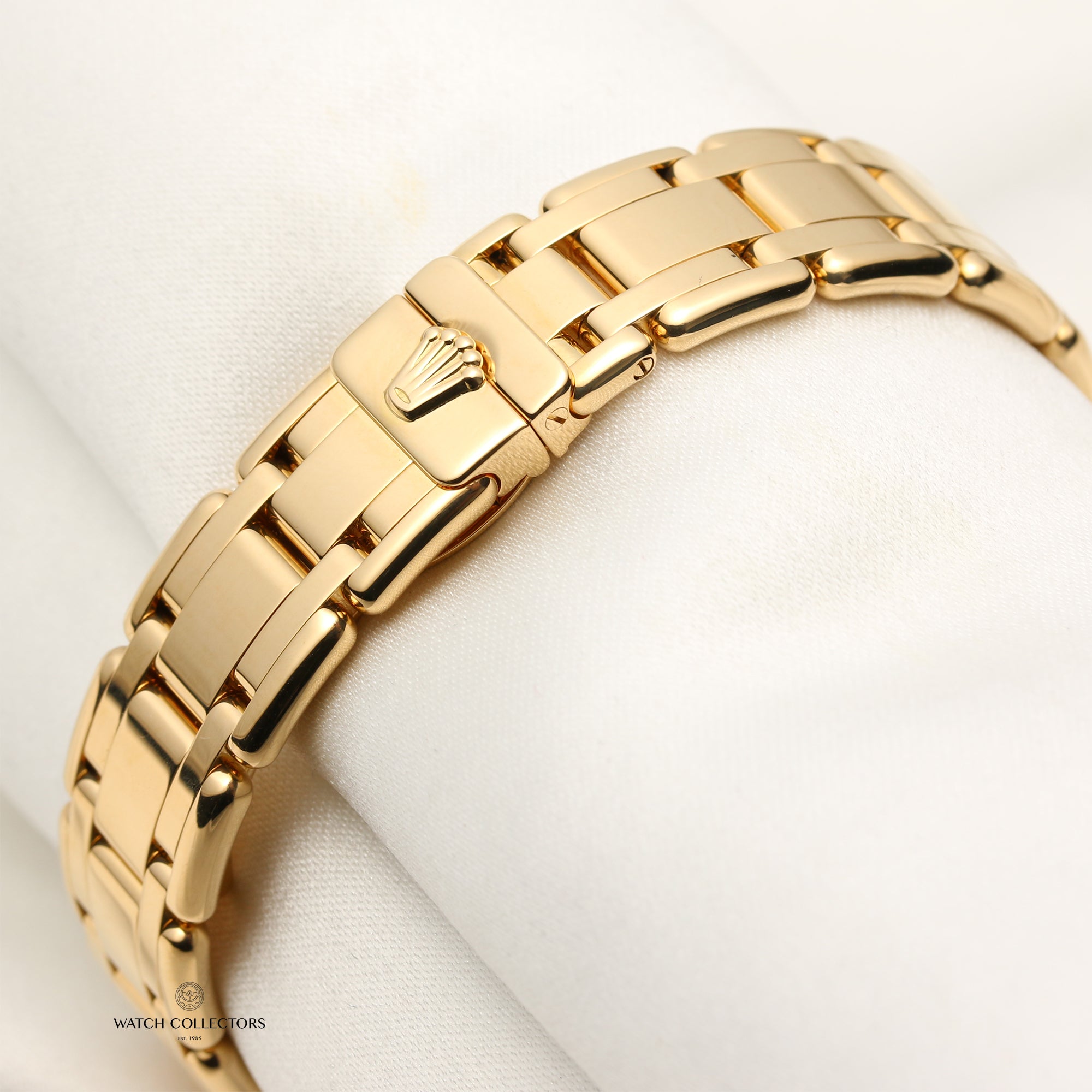 Rolex Lady DateJust Pearlmaster 18K Yellow Gold Lapis Lazuli Diamond Bezel Second Hand Watch Collectors 8