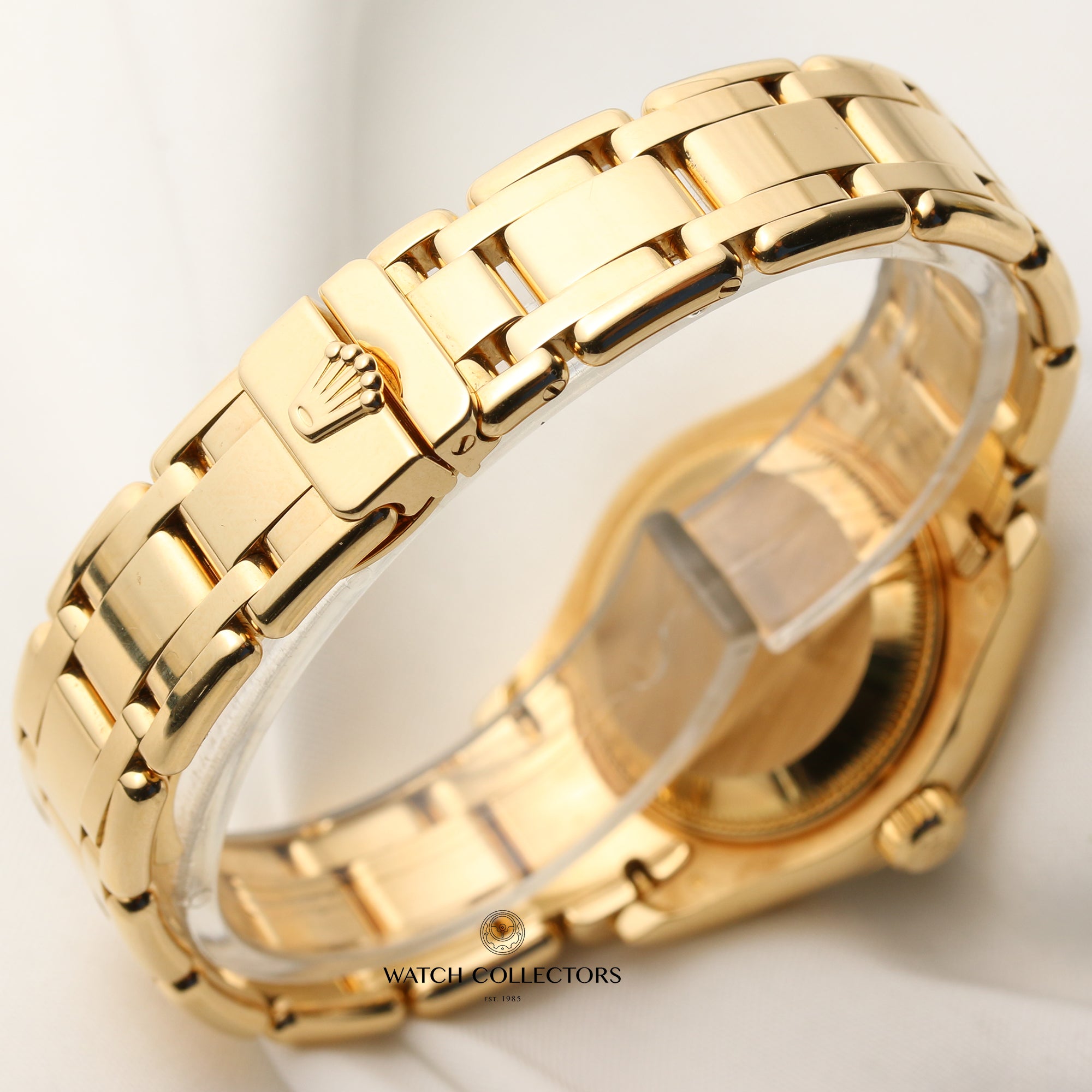 Rolex Lady DateJust Pearlmaster 80298 MOP Diamond Dial 18K Yellow Gold Second Hand Watch Collectors 7