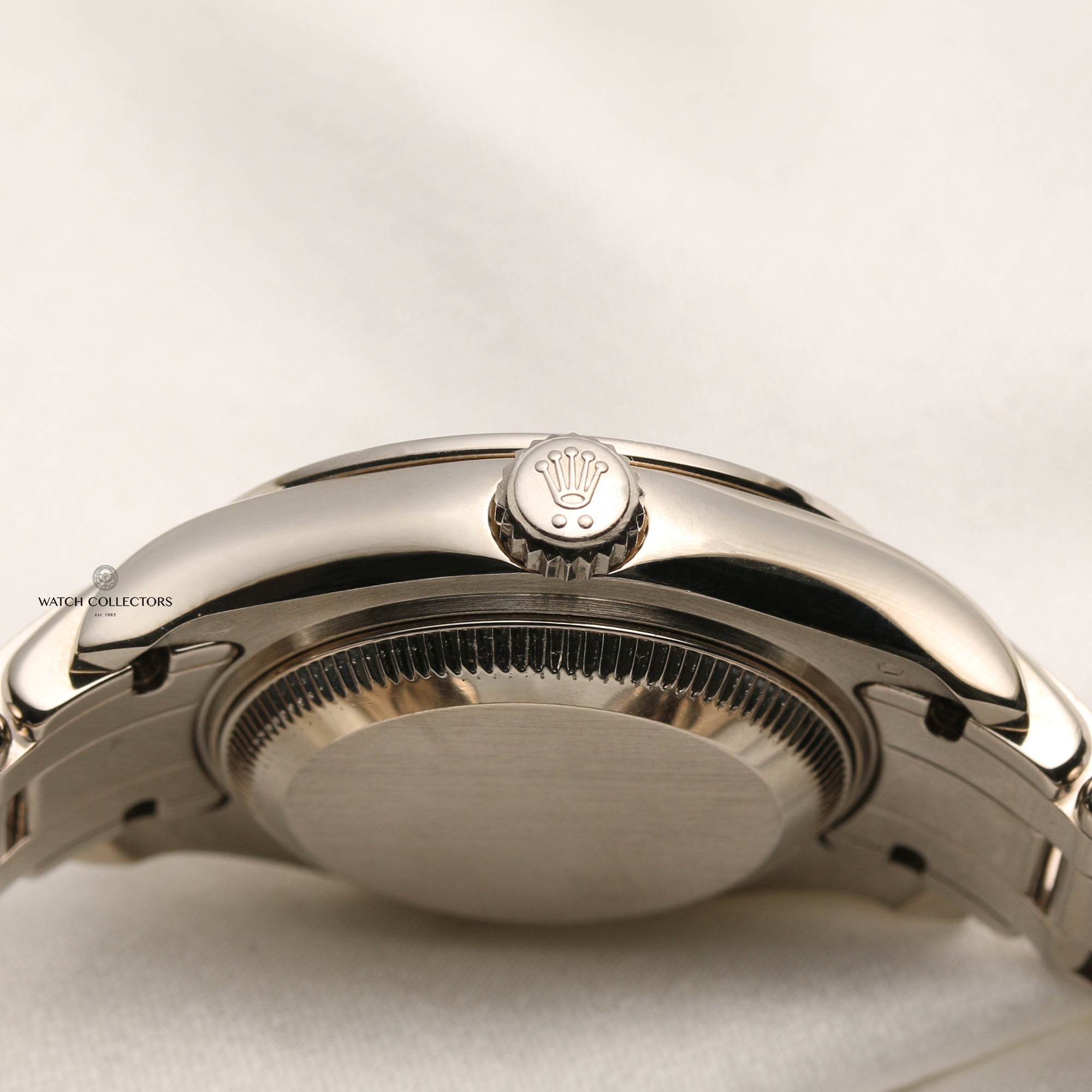 Rolex Lady DateJust Pearlmaster 80299 18K White Gold XL Diamond Pave Second Hand Watch Collectors 7