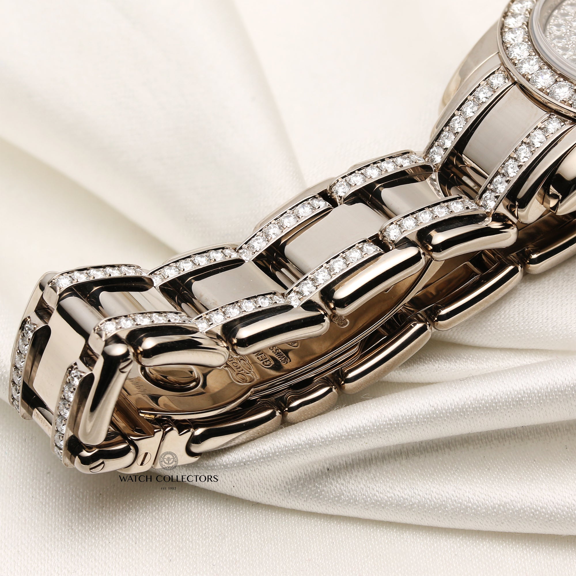 Rolex Lady DateJust Pearlmaster 80299 18K White Gold XL Diamond Pave Second Hand Watch Collectors 9