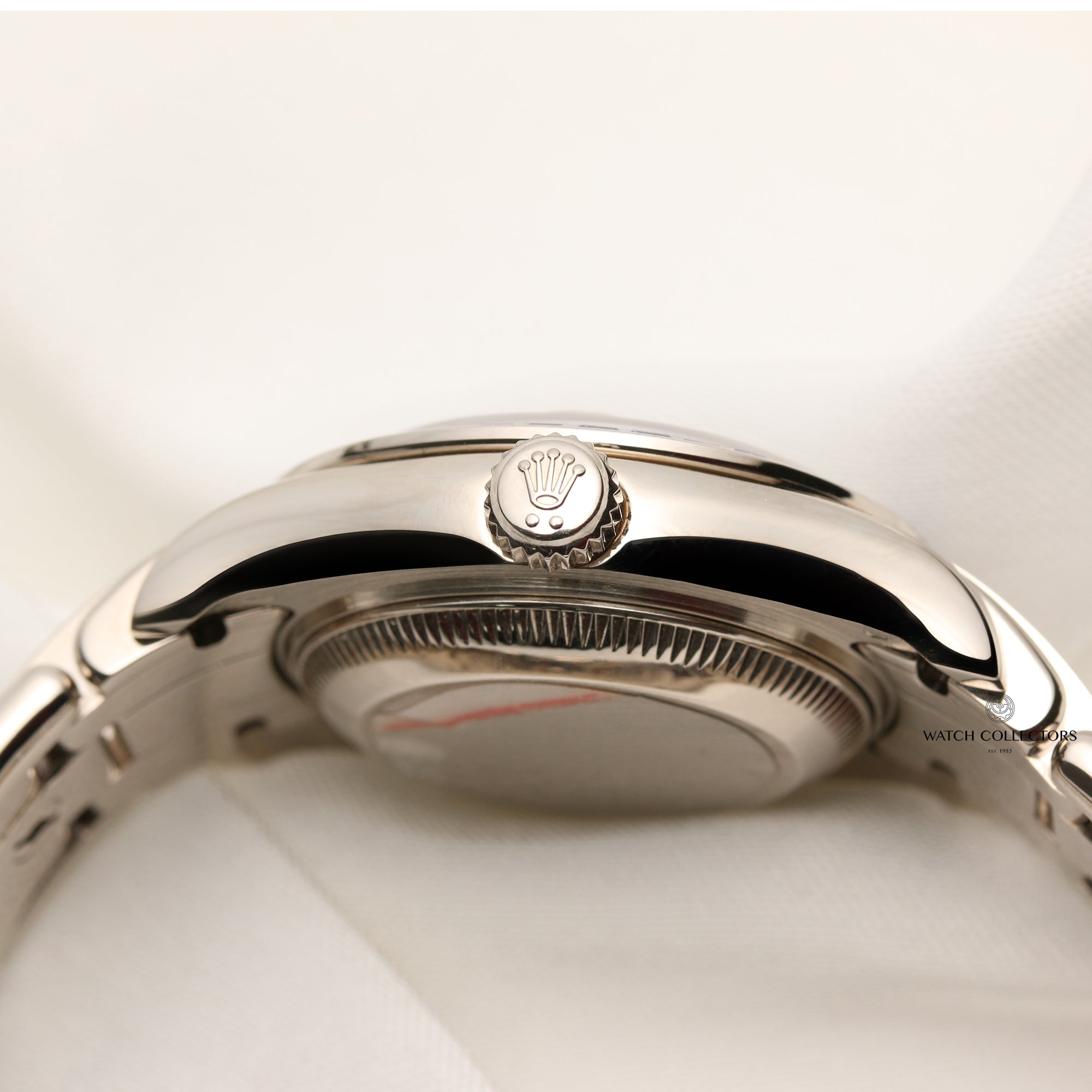 Rolex Lady DateJust Pearlmaster 80309 18K White Gold MOP Diamond Dial Sapphire Bezel & Diamond Bracelet Second Hand Watch Collectors 6