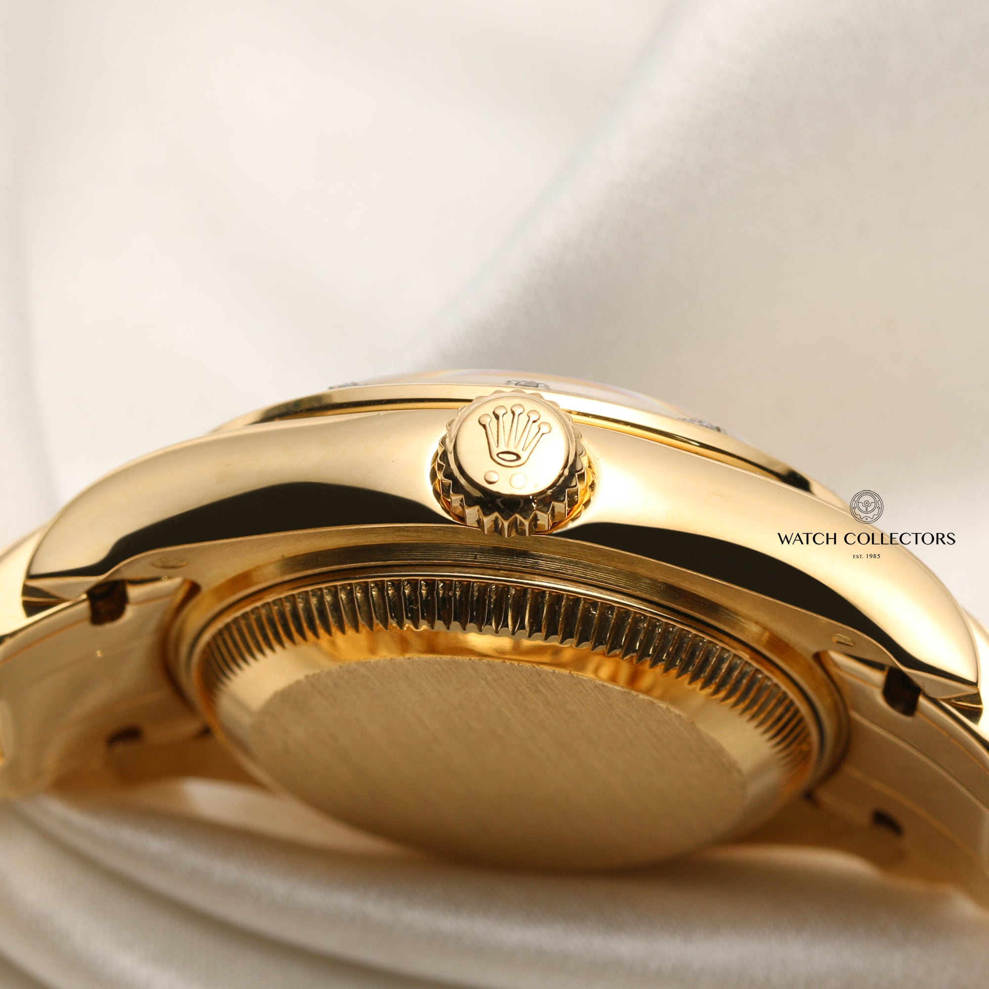 Rolex Lady DateJust Pearlmaster 80318 18K Yellow Gold Diamond Second Hand Watch Collectors 6