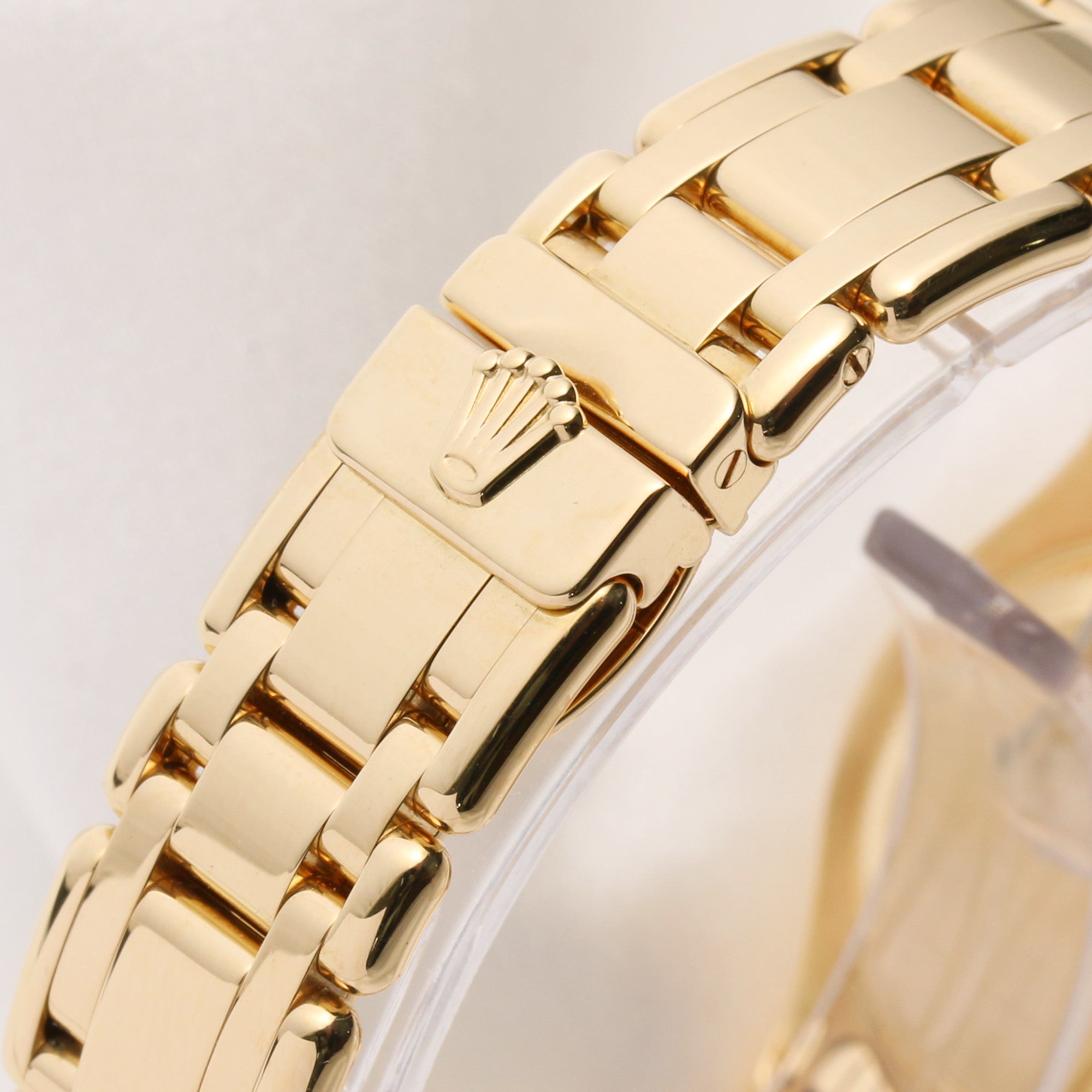 Rolex Lady DateJust Pearlmaster 80318 18K Yellow Gold Second Hand Watch Collectors 6