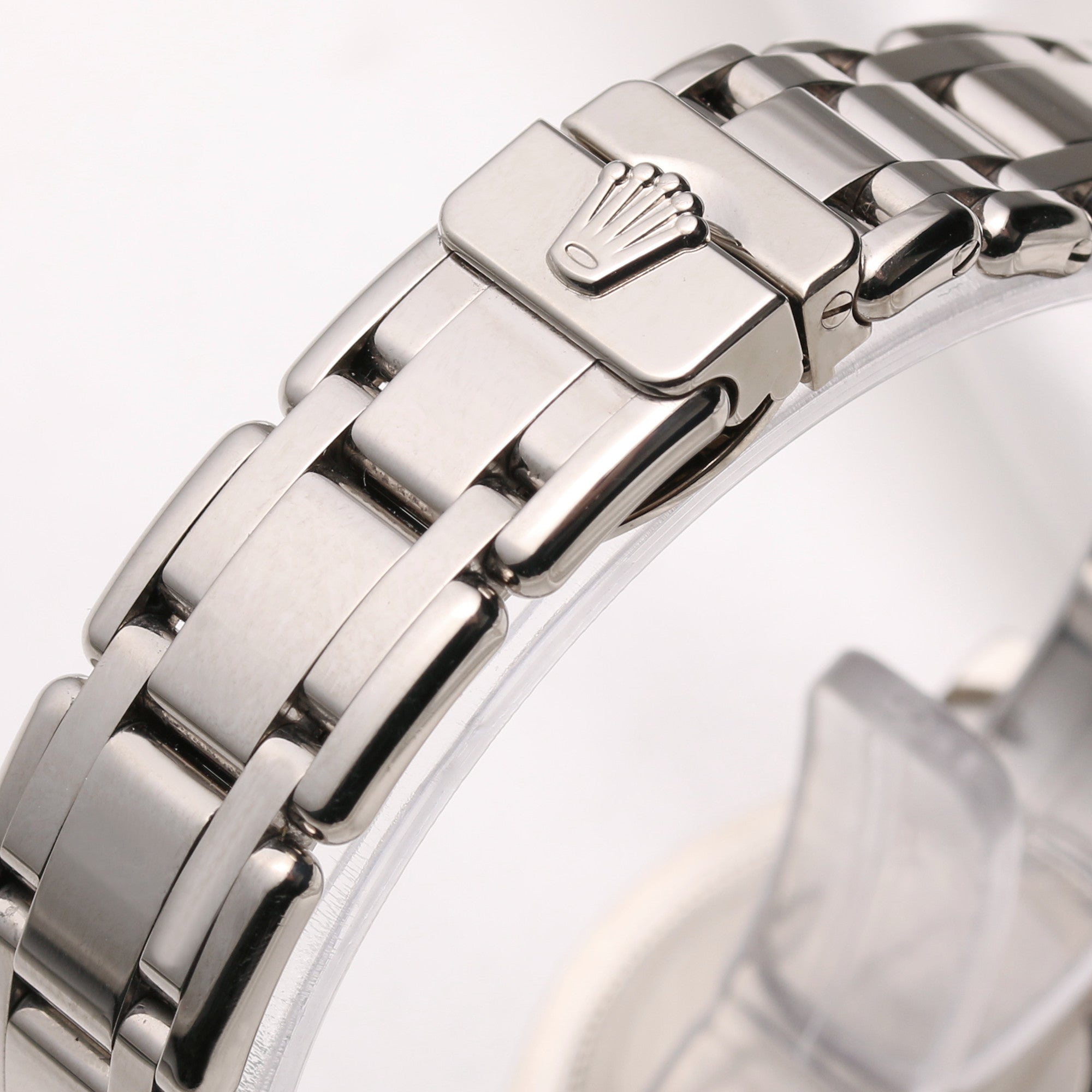 Rolex Lady DateJust Pearlmaster 80399 18K White Gold 12 point Diamond Bezel Second Hand Watch Collectors 6