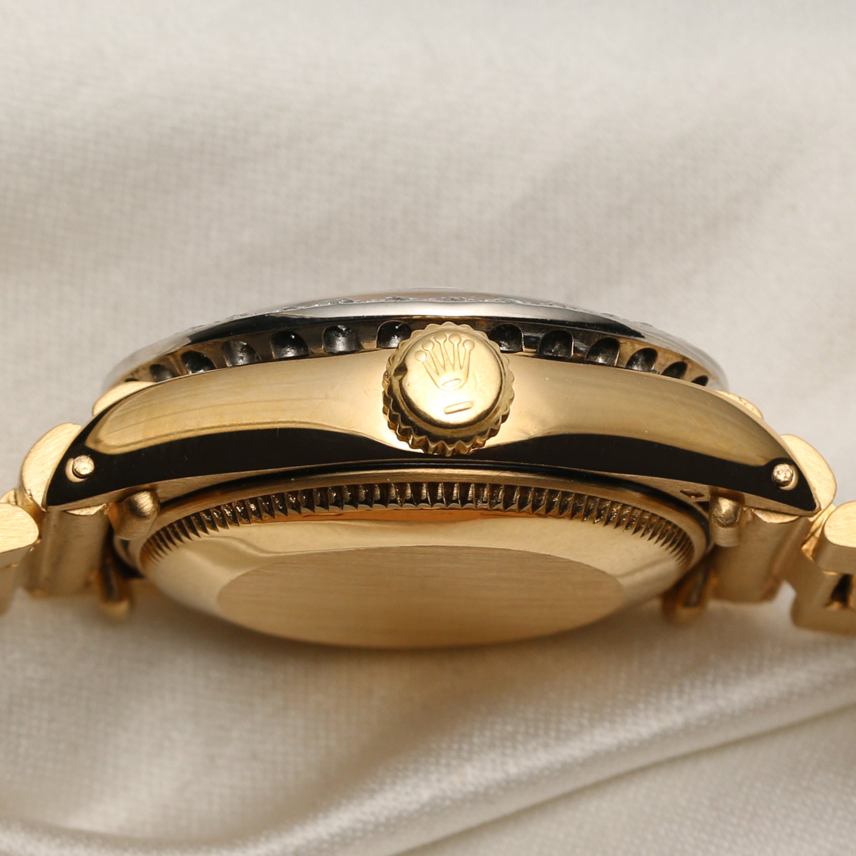 Rolex Lady DateJust Red Steel Diamond Dial Second Hand Watch Collectors 6