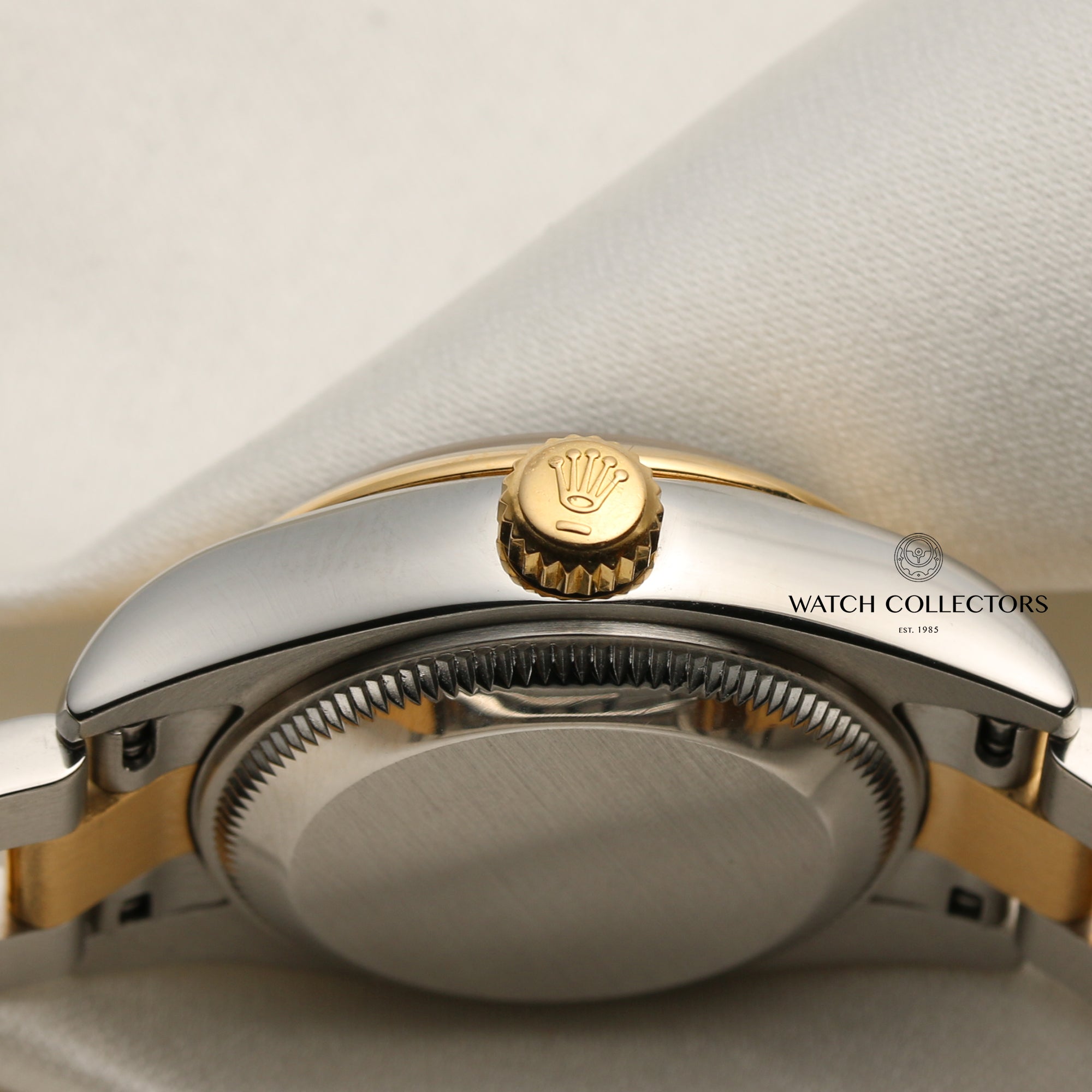 Rolex Lady DateJust Steel & Gold Black Dial Second Hand Watch Collectors 5