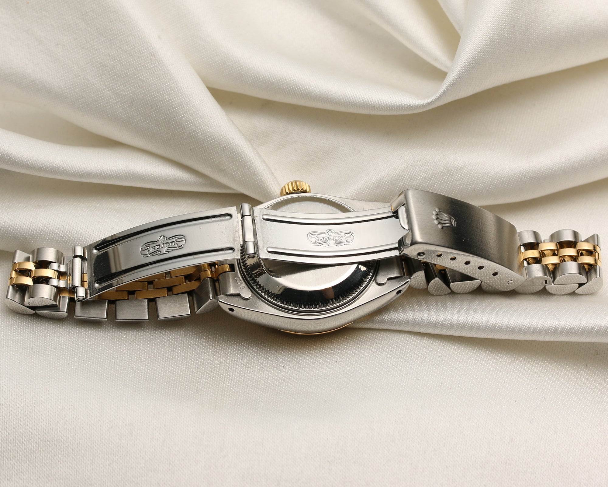 Rolex Lady DateJust Steel & Gold Champagne Diamond Dial Second Hand Watch Collectors 6