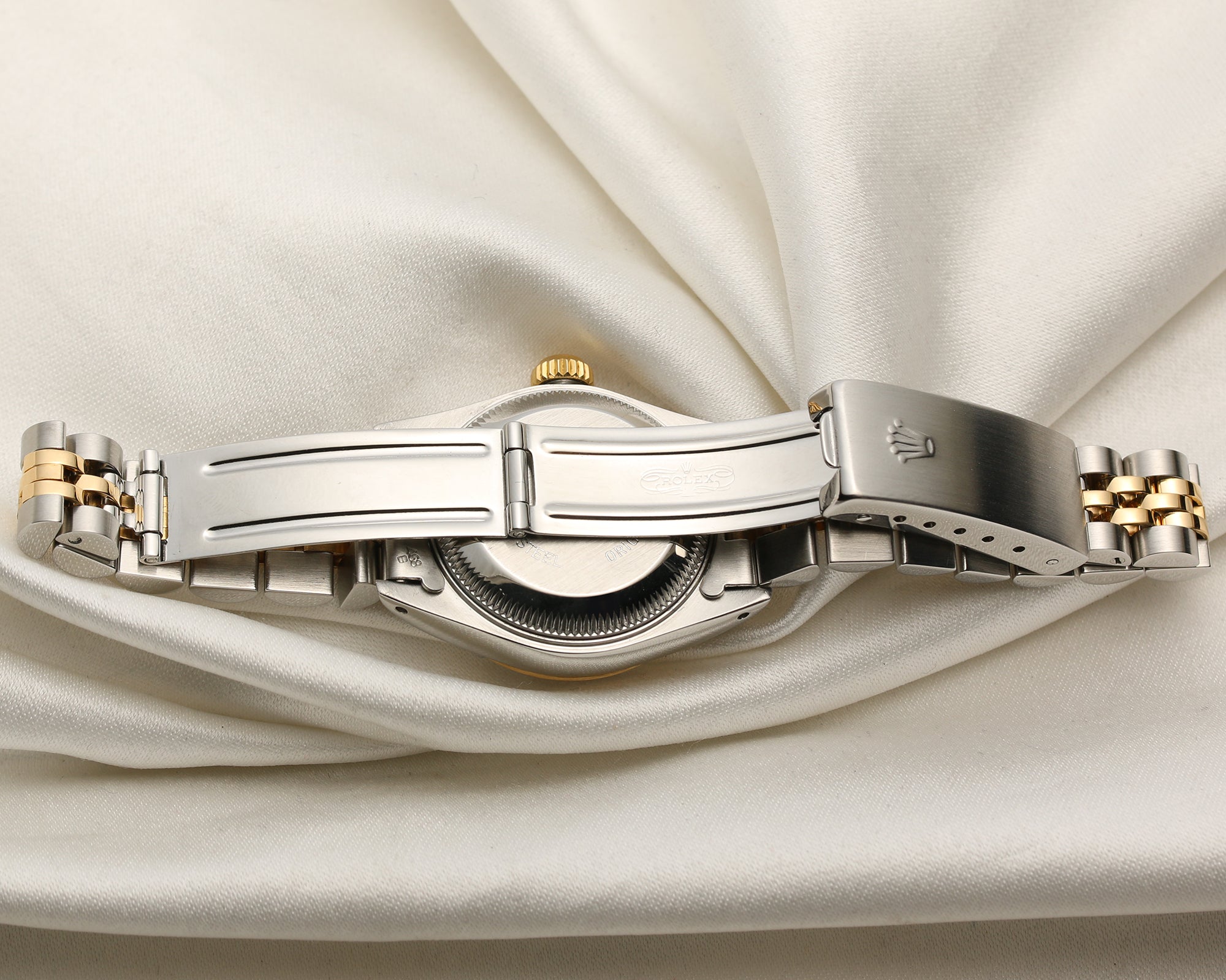 Rolex Lady DateJust Steel & Gold Diamond Dial Second Hand Watch Collectors 6