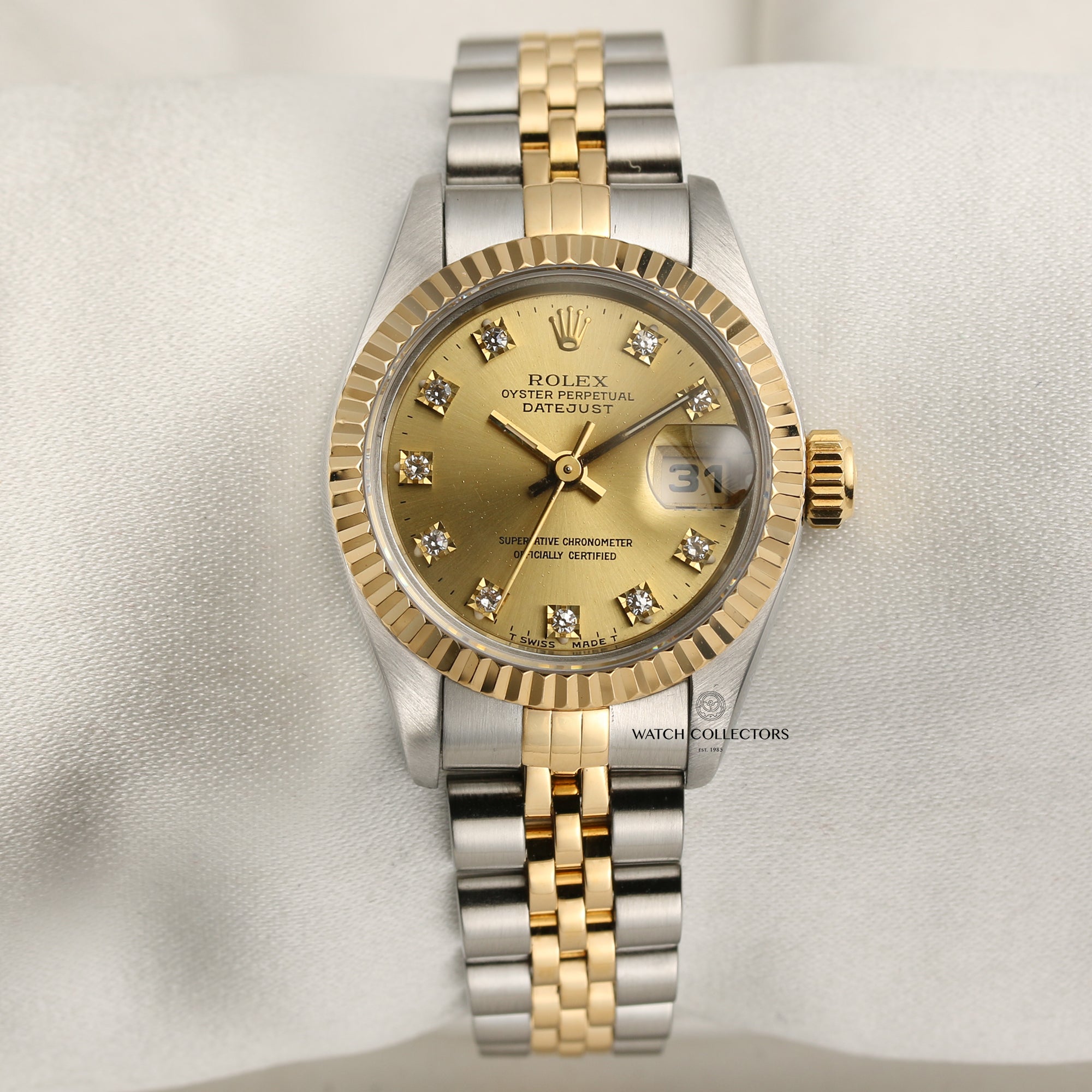 Rolex Lady DateJust Steel & Gold Second Hand Watch Collectors 1