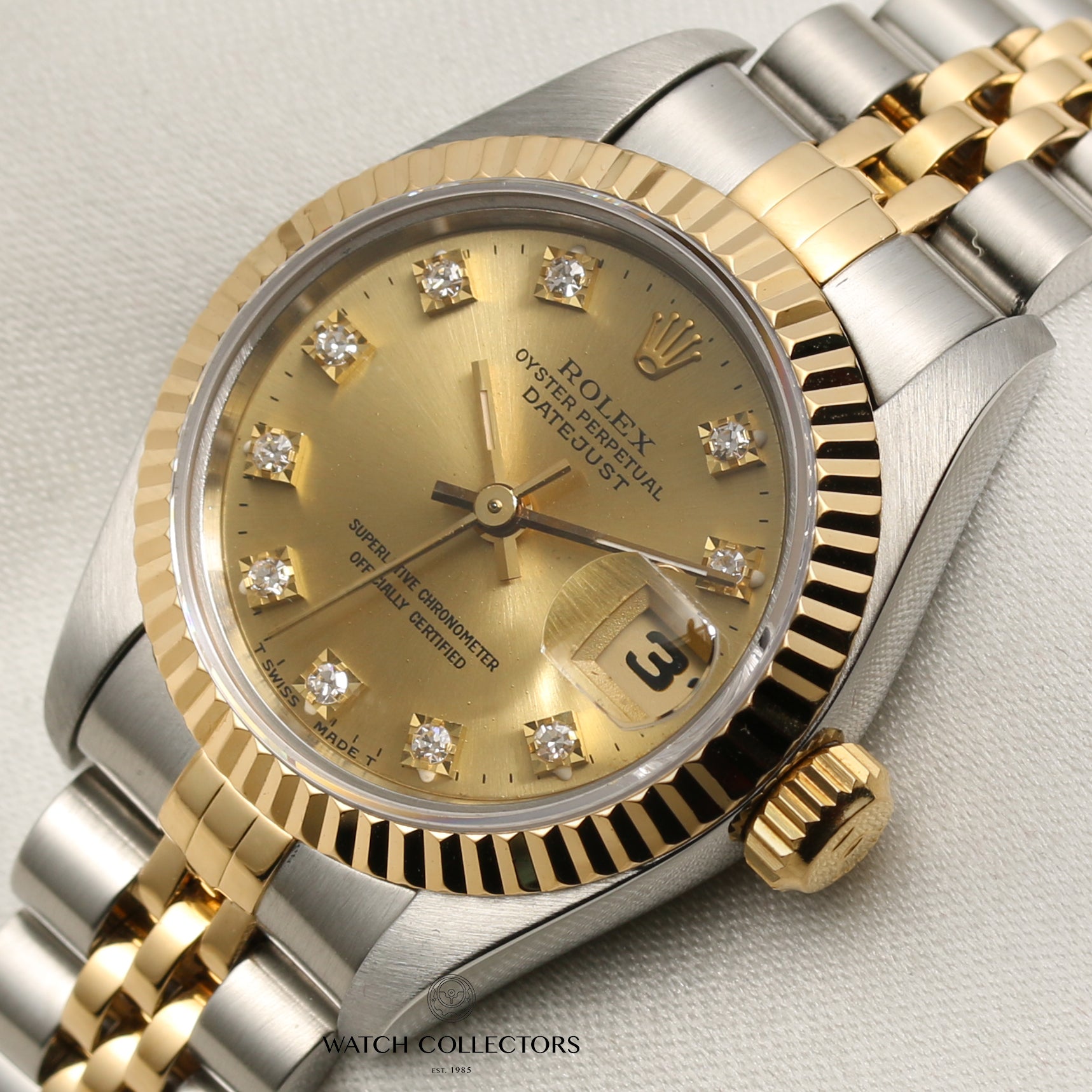 Rolex Lady DateJust Steel & Gold Second Hand Watch Collectors 4