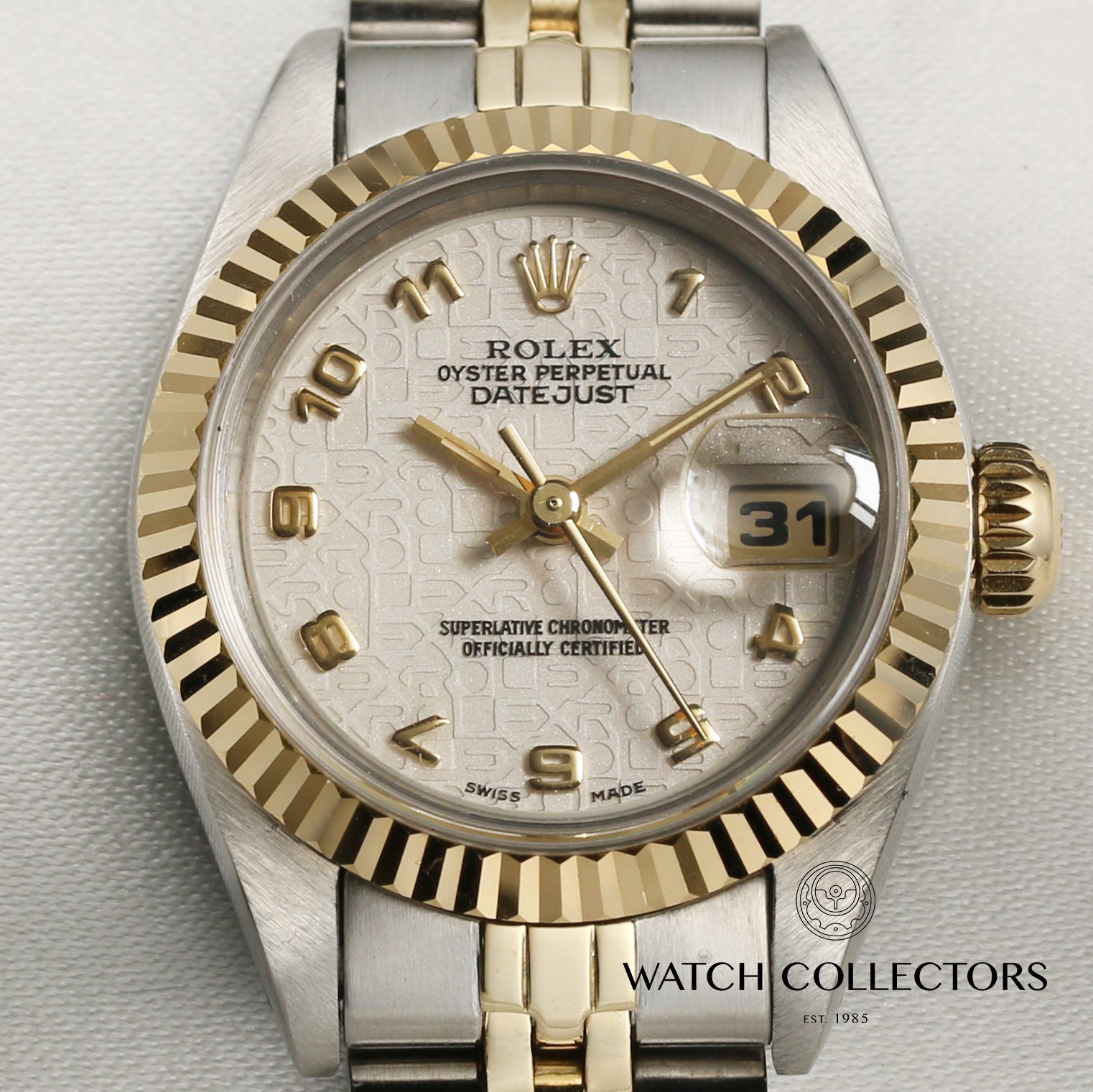 Rolex Lady DateJust Steel & Gold White Jubilee Dial Second Hand Watch Collectors 2