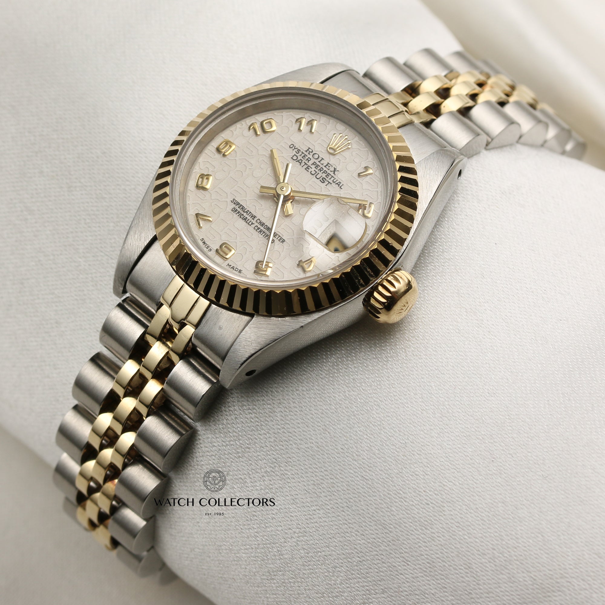 Rolex Lady DateJust Steel & Gold White Jubilee Dial Second Hand Watch Collectors 3