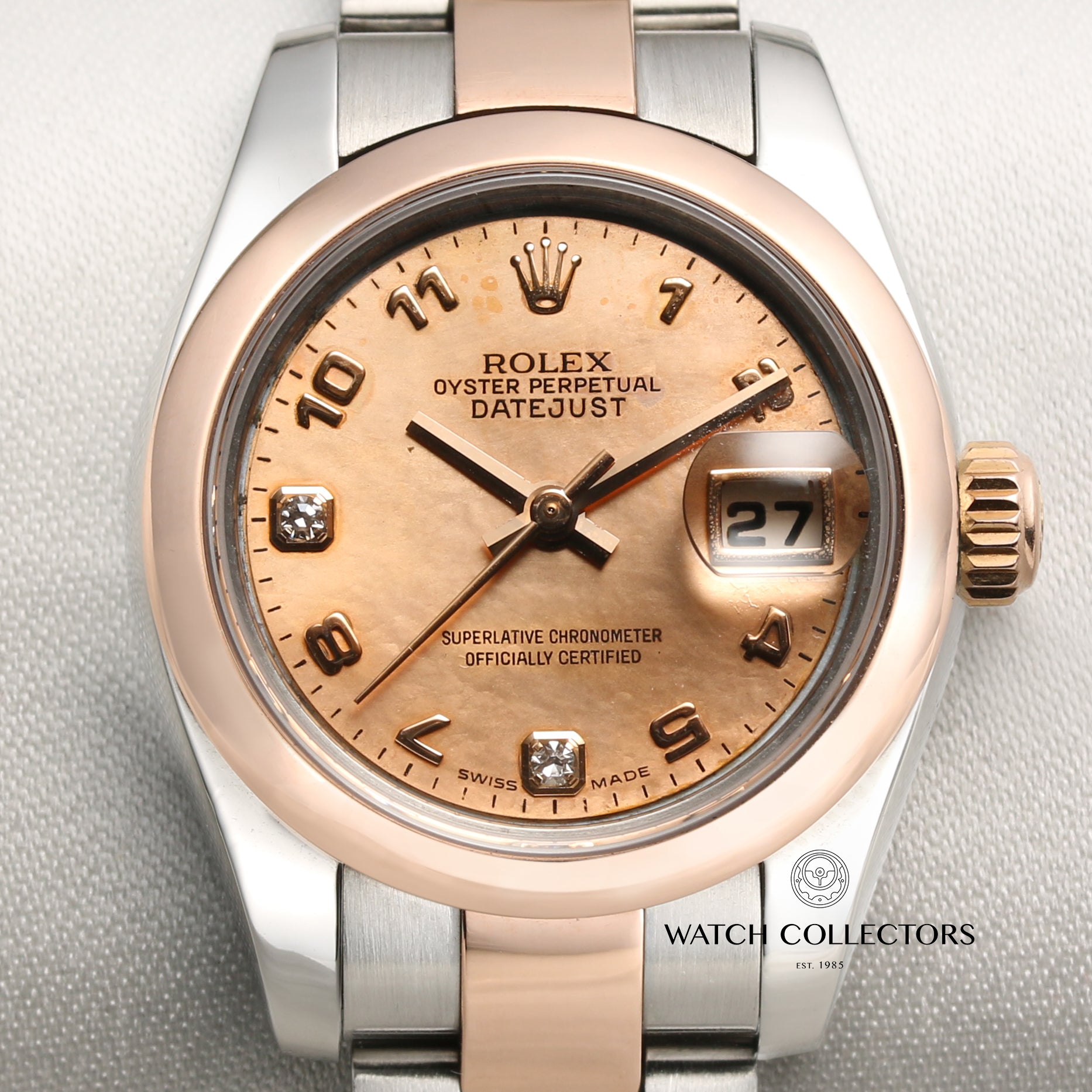 Rolex Lady DateJust Steel & Rose Gold Second Hand Watch Collectors 2