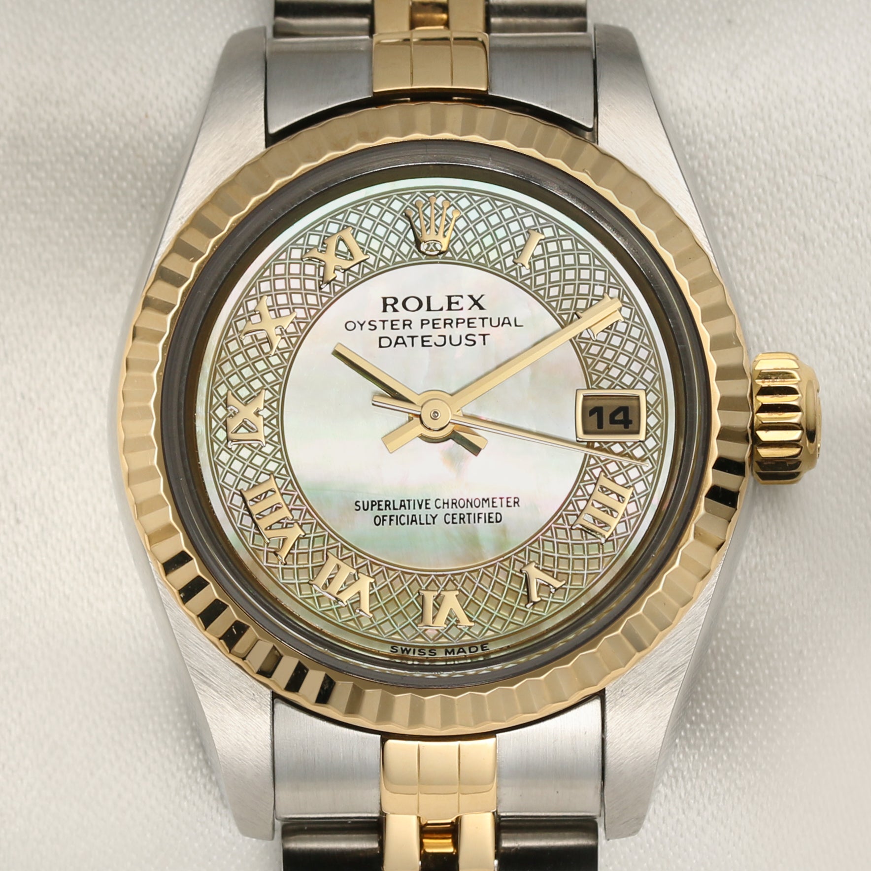 Rolex Lady Datejust Steel & Gold MOP Champagne Dial Second Hand Watch Collectors 2