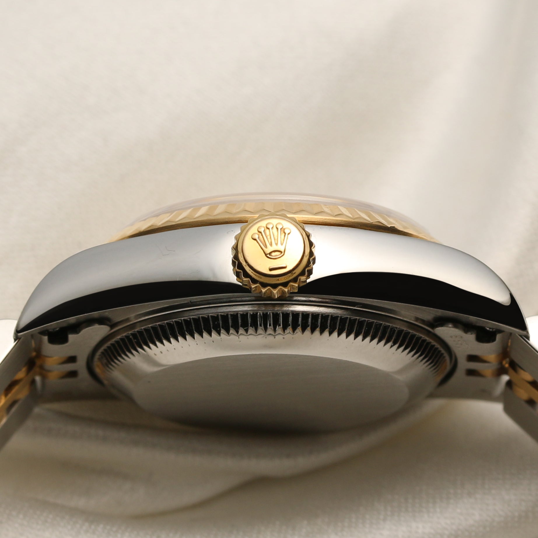 Rolex Lady Datejust Steel & Gold MOP Champagne Dial Second Hand Watch Collectors 6