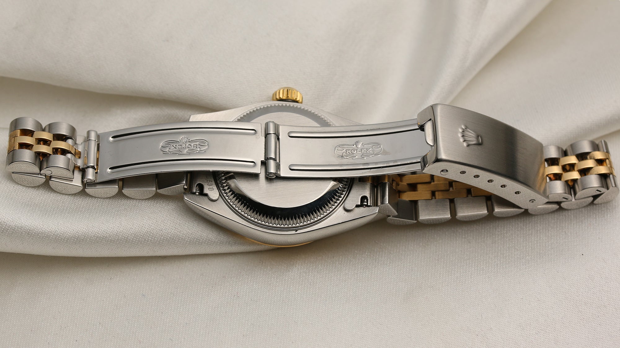 Rolex Lady Datejust Steel & Gold MOP Champagne Dial Second Hand Watch Collectors 7